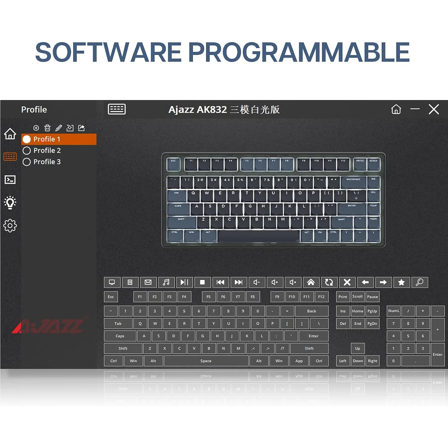ATTACK SHARK x AJAZZ AK832 Mechanical Keyboard - Image 7