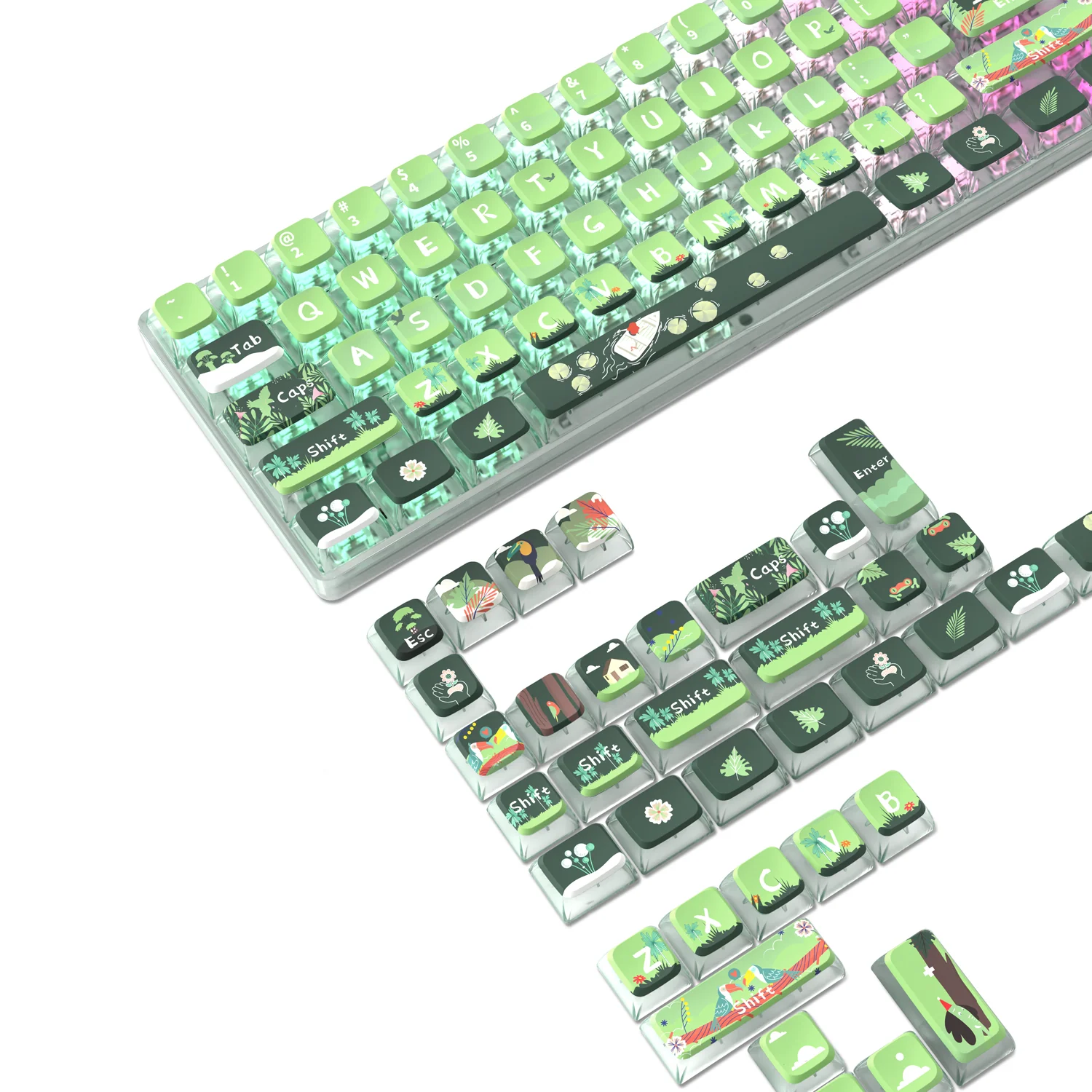 ATTACK SHARK 120 Keys PBT Dye-Sublimation Pudding Keycaps Set - Image 21