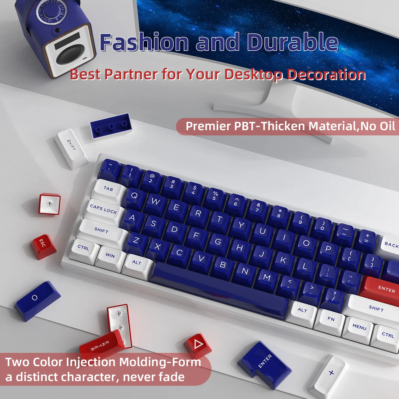 ATTACK SHARK 149 Keys PBT Keycaps Double Shot Full Keycap Set - Image 14