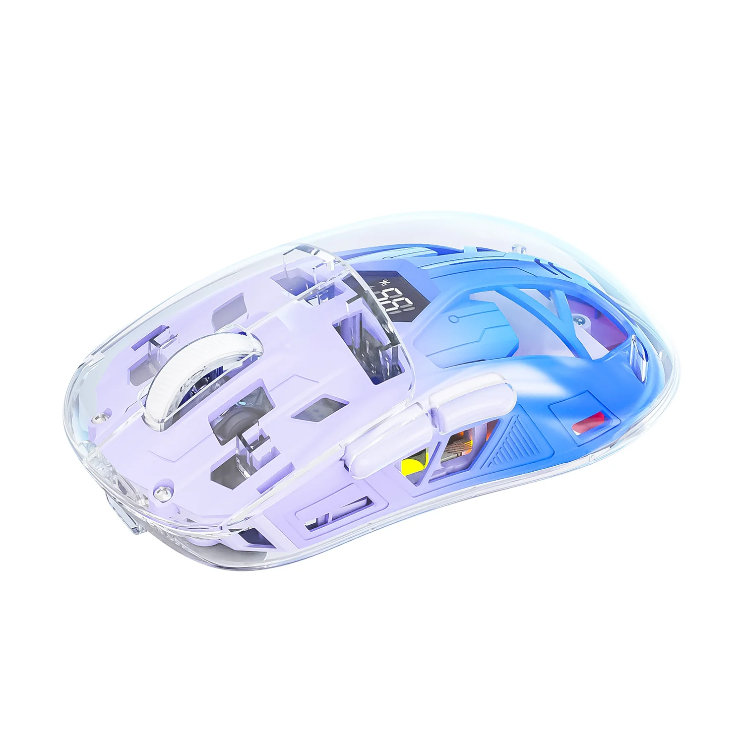 ATTACK SHARK A2 Transparent RGB Wireless Mouse with Battery Level Display - Image 9