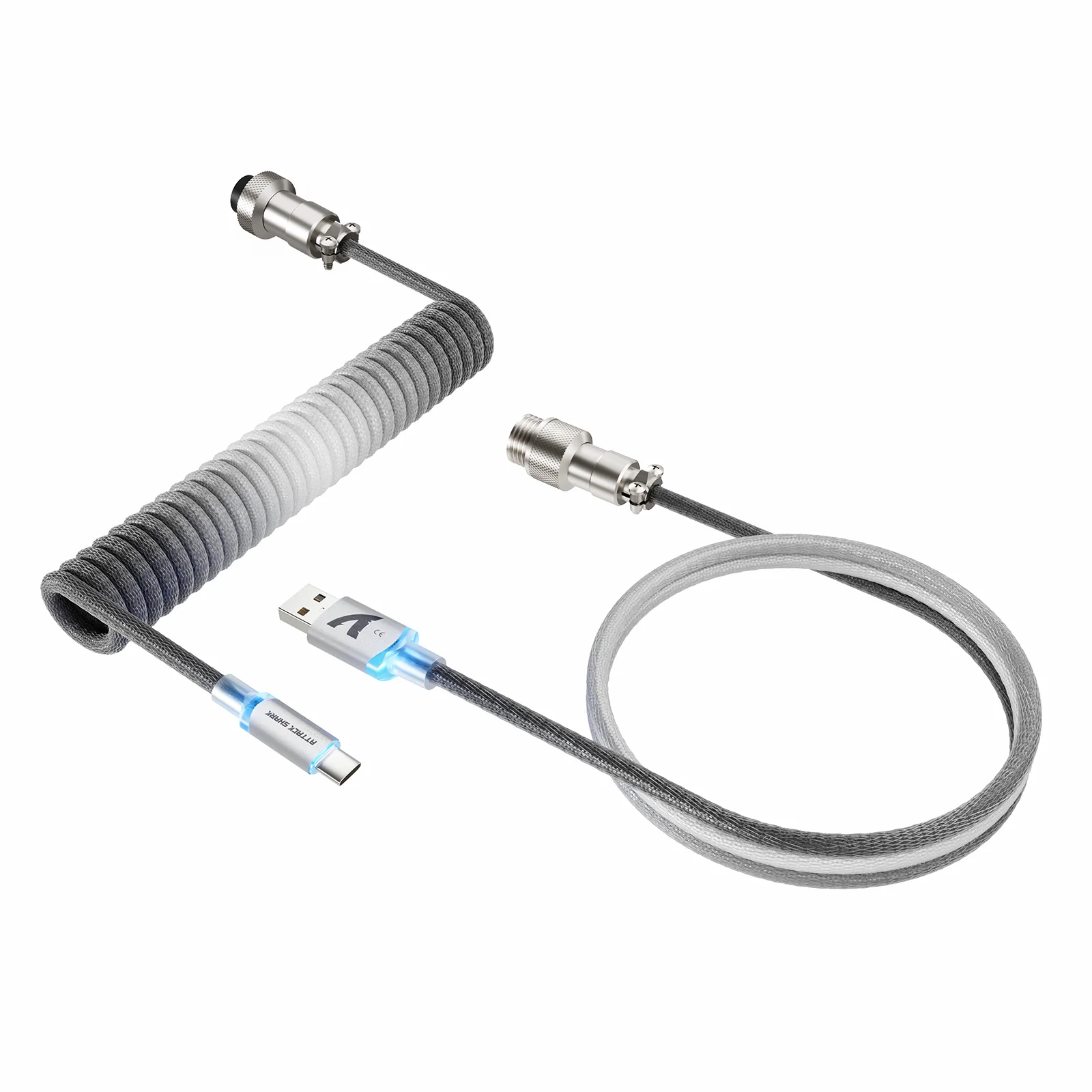 ATTACK SHARK C01ULTIMATE Coiled Cable for 8KHz Magnetic Keyboard - Image 2