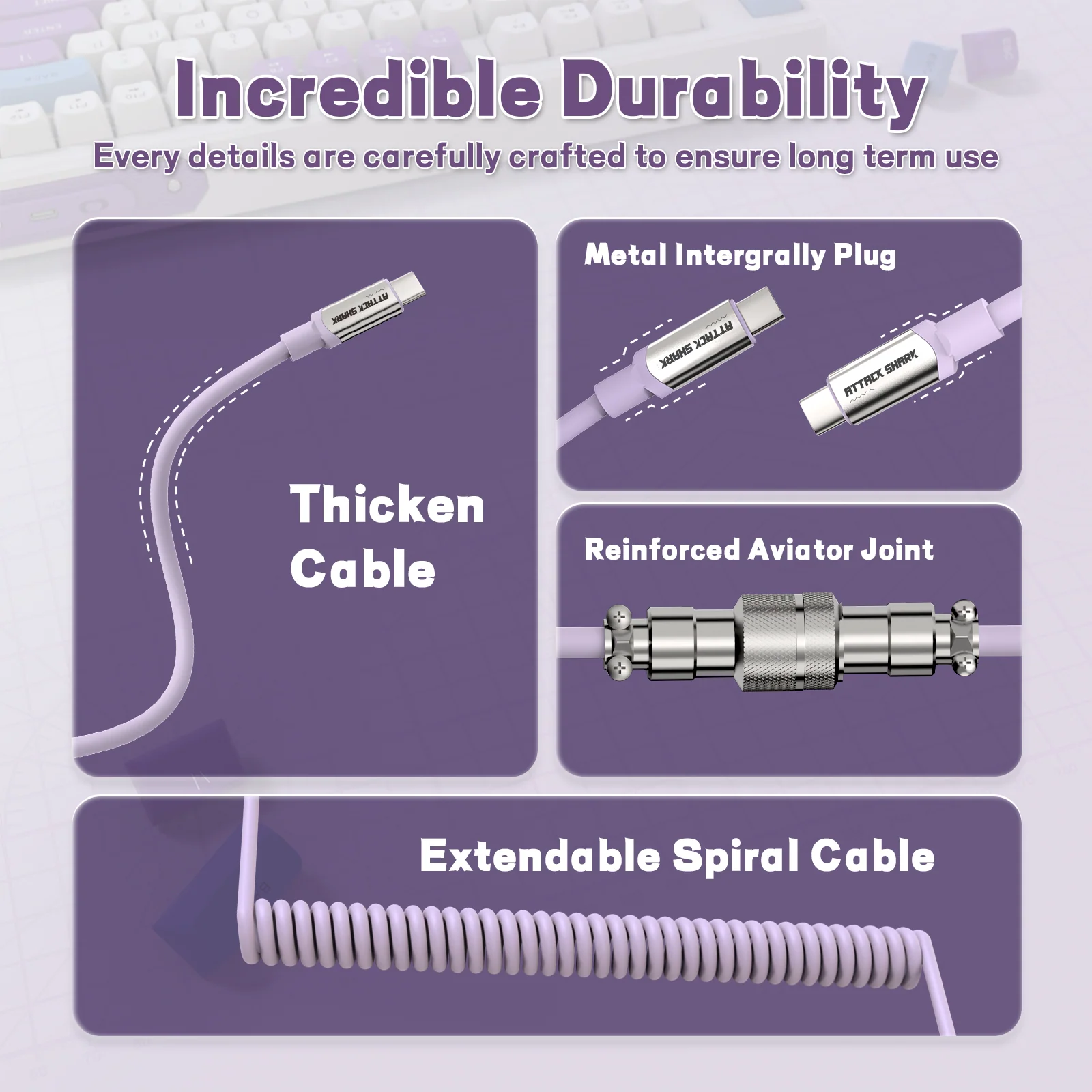 ATTACK SHARK C04-C COILED CABLE - Image 10