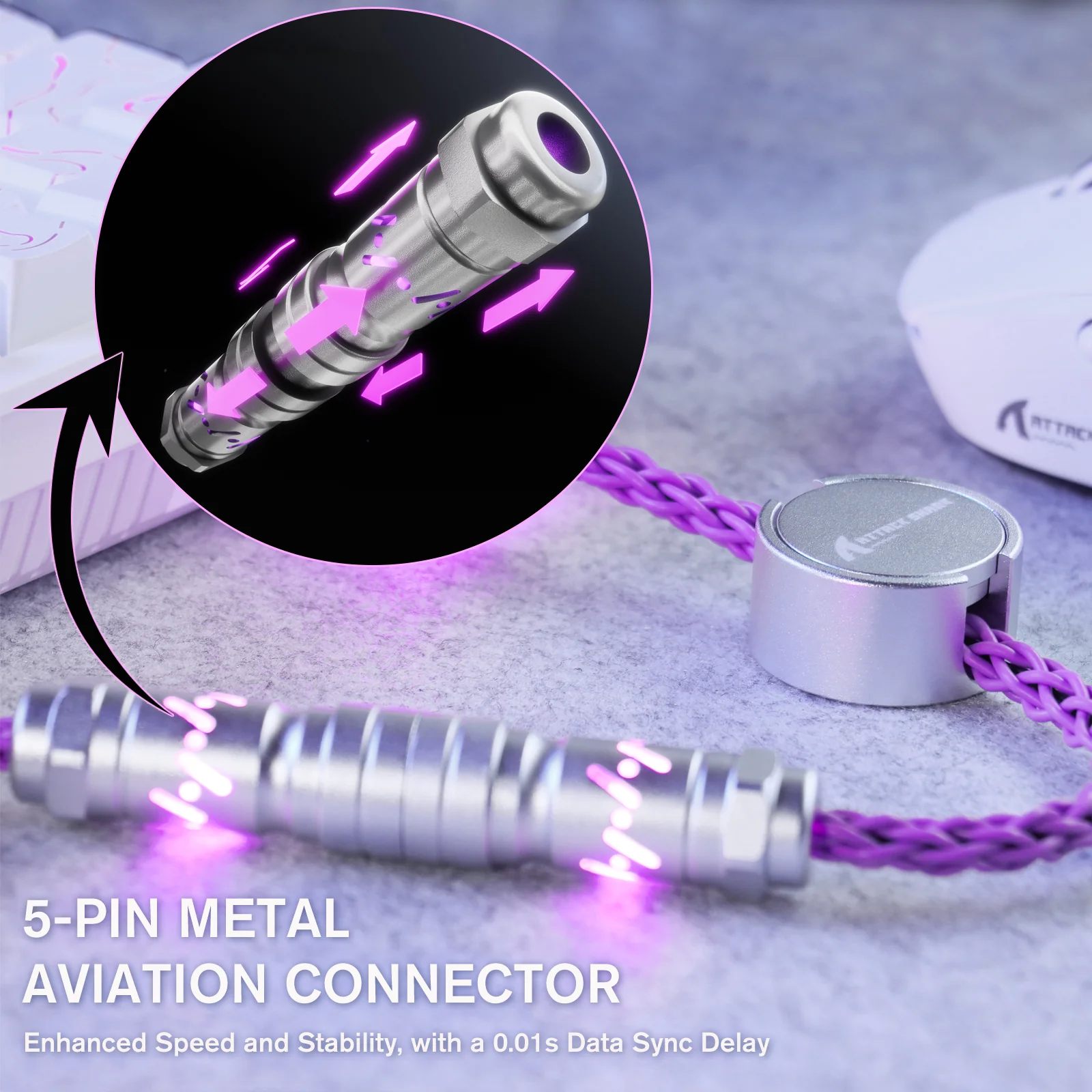ATTACK SHARK C07 Custom Aviator Cable for 8KHz Magnetic Keyboard - Image 13