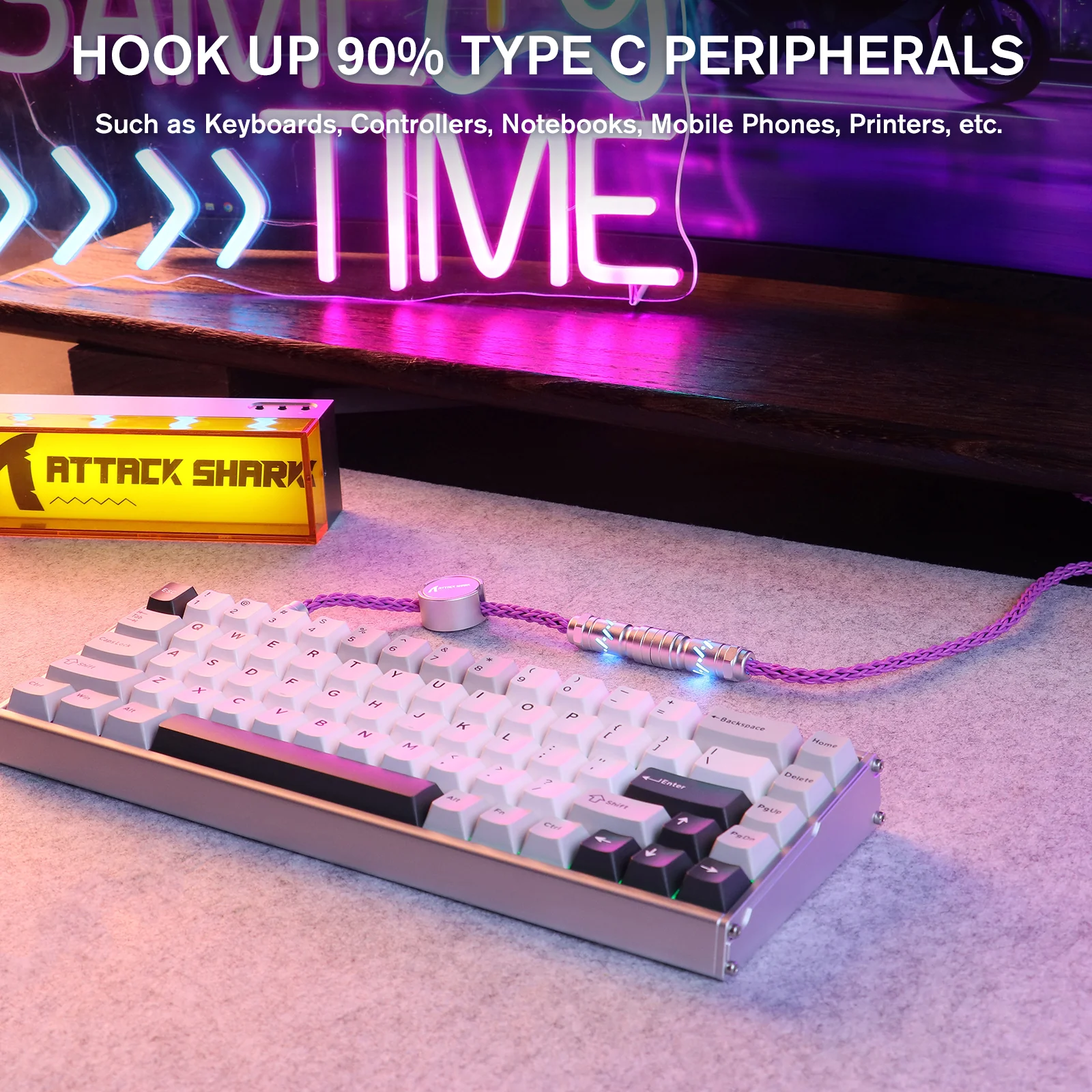 ATTACK SHARK C07 Custom Aviator Cable for 8KHz Magnetic Keyboard - Image 18