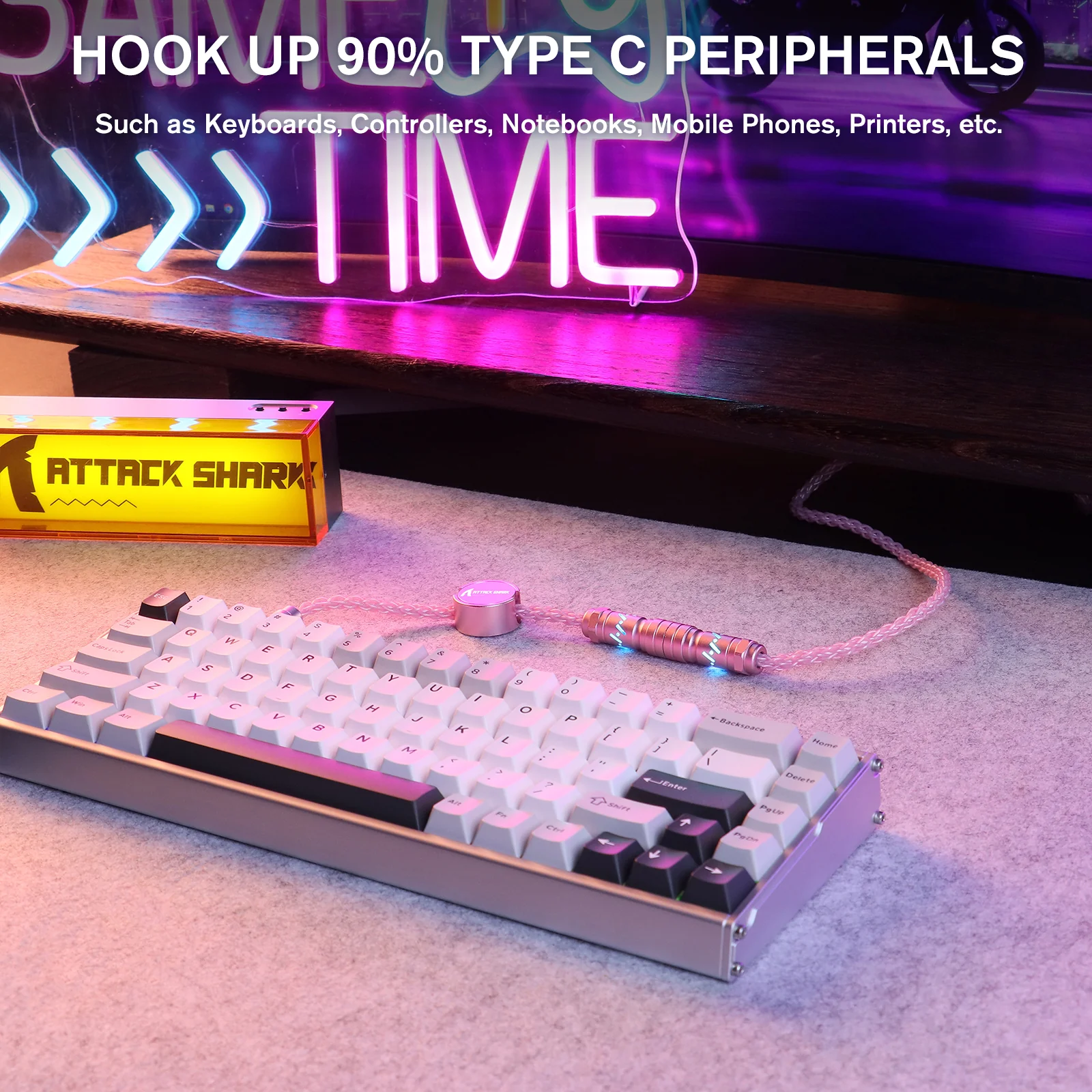 ATTACK SHARK C07 Custom Aviator Cable for 8KHz Magnetic Keyboard - Image 27