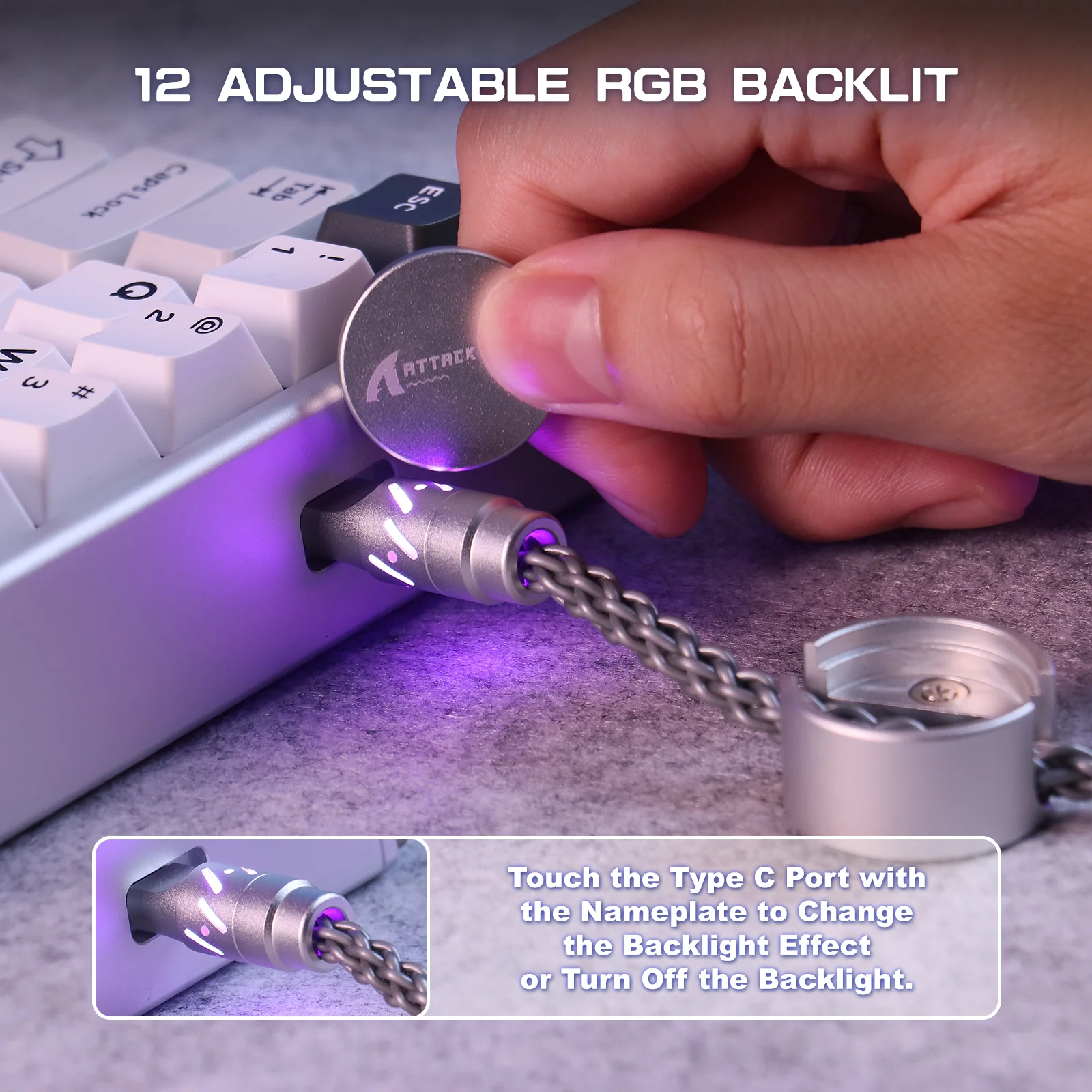 ATTACK SHARK C07 Custom Aviator Cable for 8KHz Magnetic Keyboard - Image 38