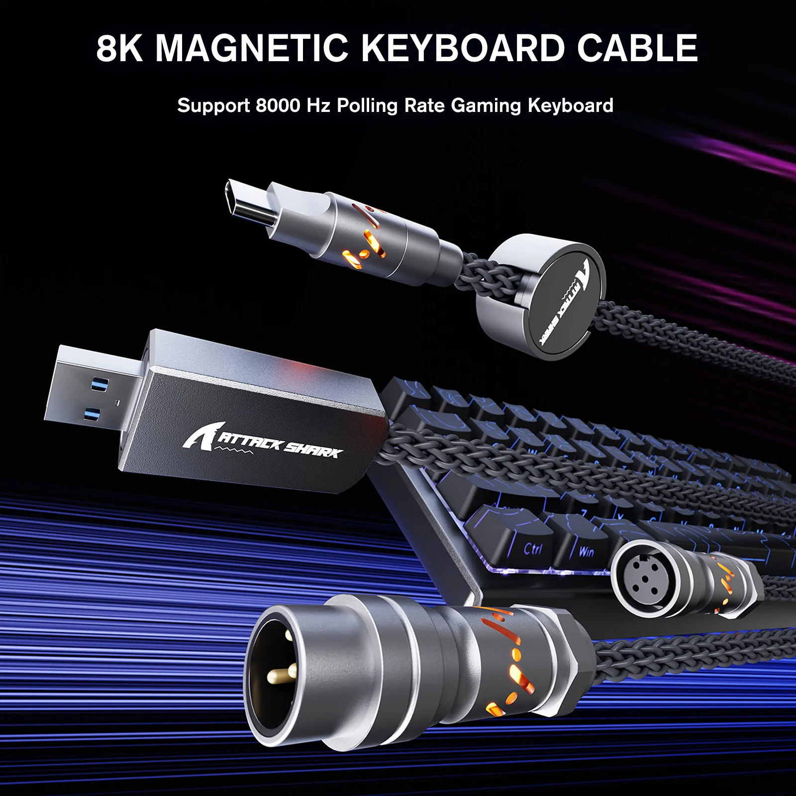 ATTACK SHARK C07 Custom Aviator Cable for 8KHz Magnetic Keyboard - Image 39