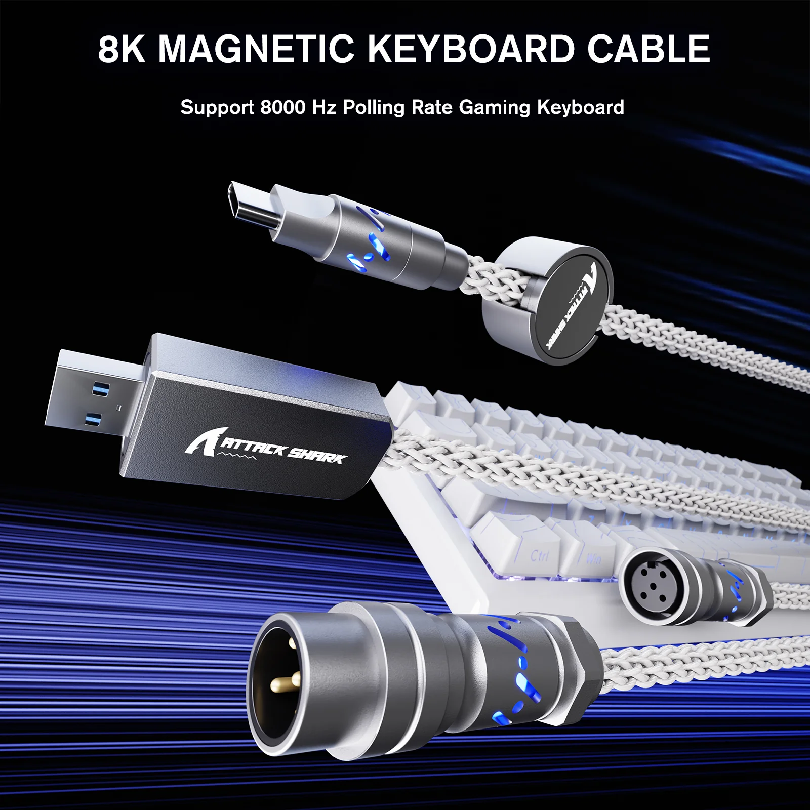 ATTACK SHARK C07 Custom Aviator Cable for 8KHz Magnetic Keyboard - Image 48