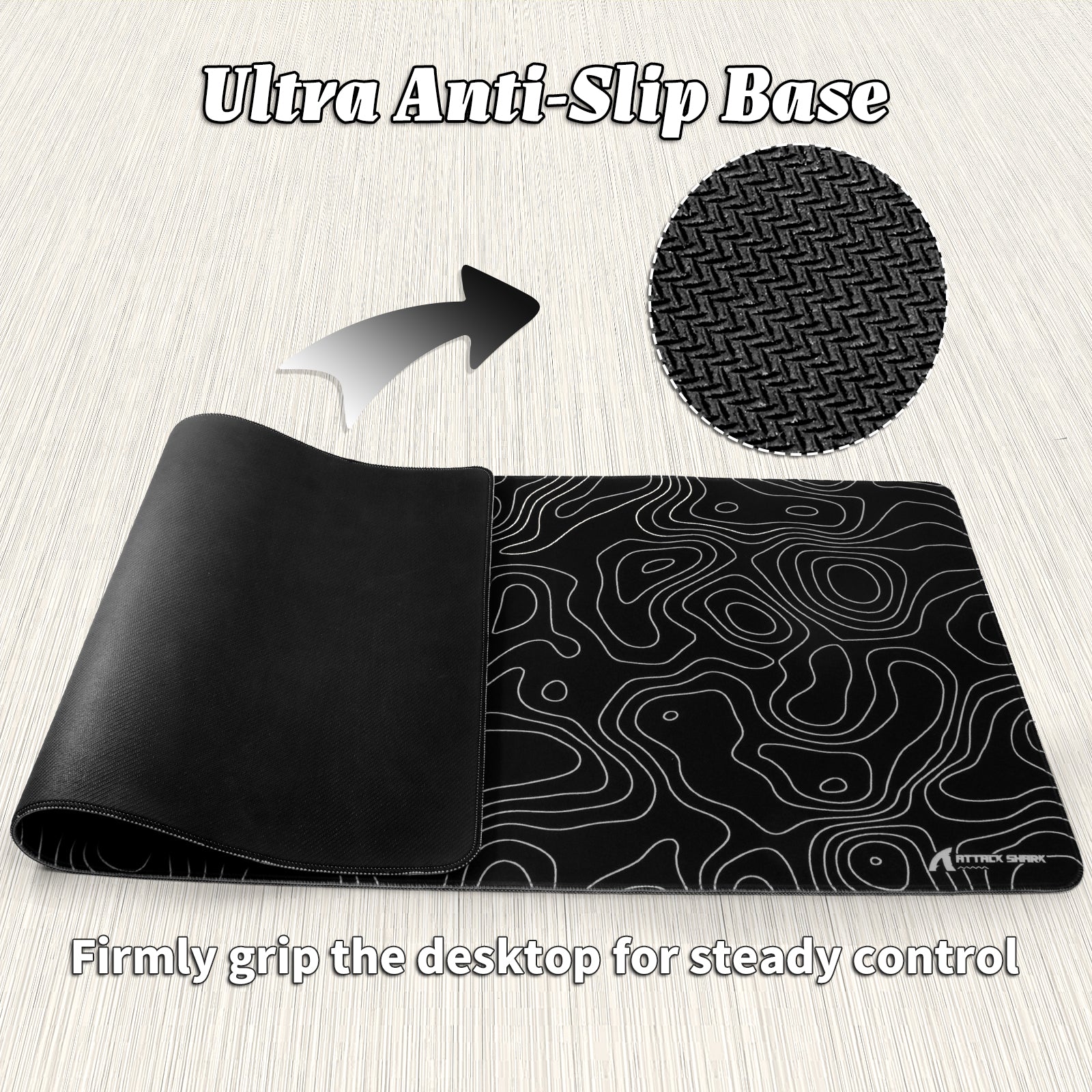ATTACK SHARK CM02PRO eSport Gaming Mousepad (900x400x4 MM) - Image 25