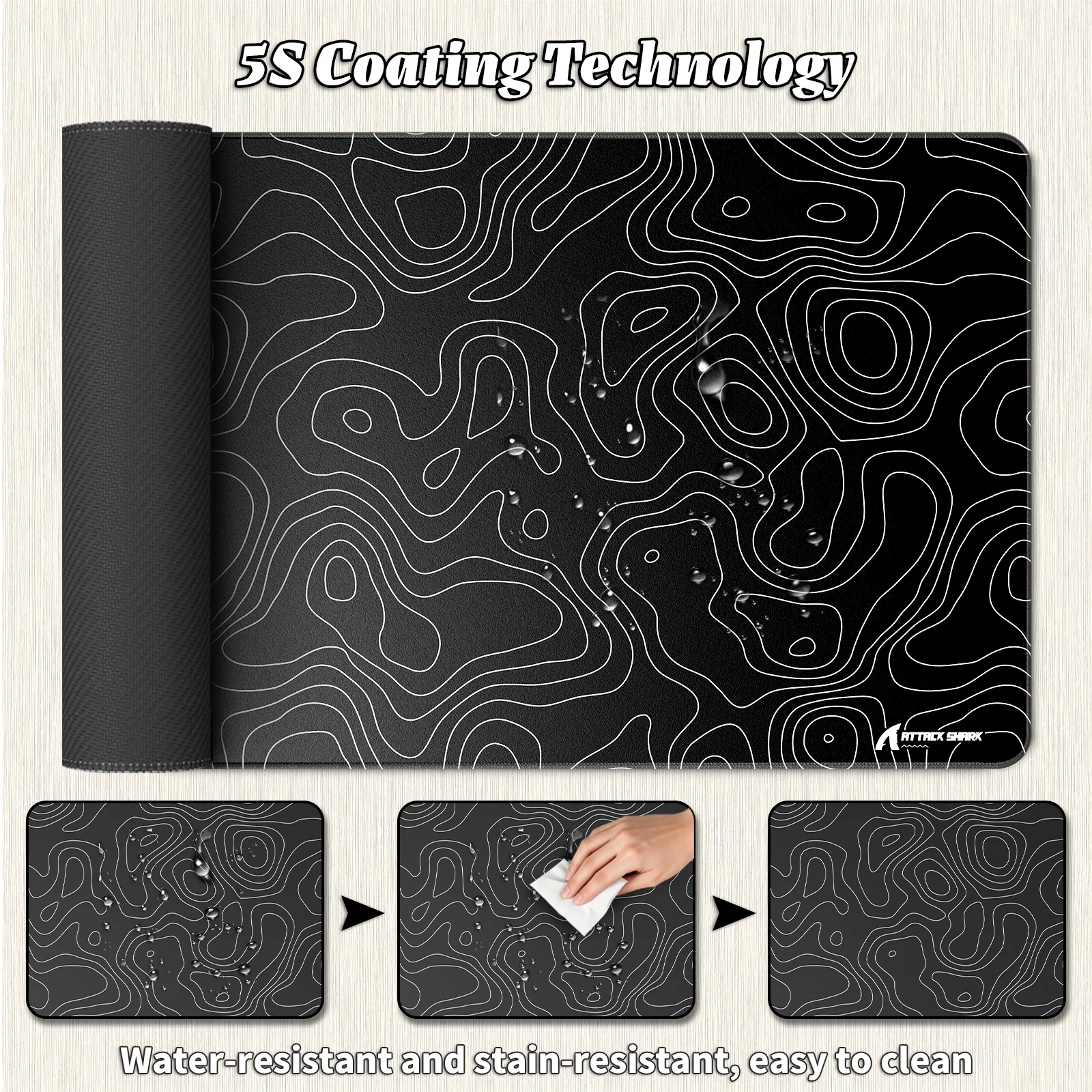 ATTACK SHARK CM02PRO eSport Gaming Mousepad (900x400x4 MM) - Image 26