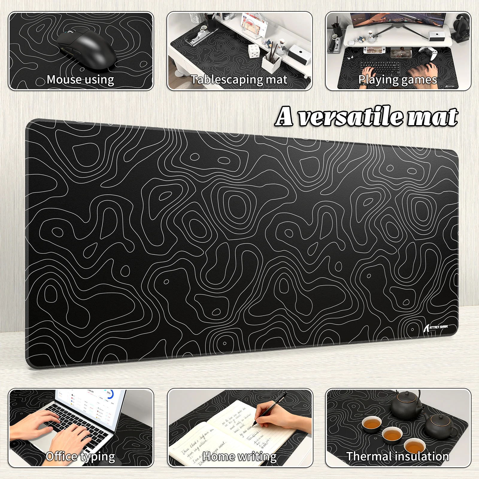 ATTACK SHARK CM02PRO eSport Gaming Mousepad (900x400x4 MM) - Image 27
