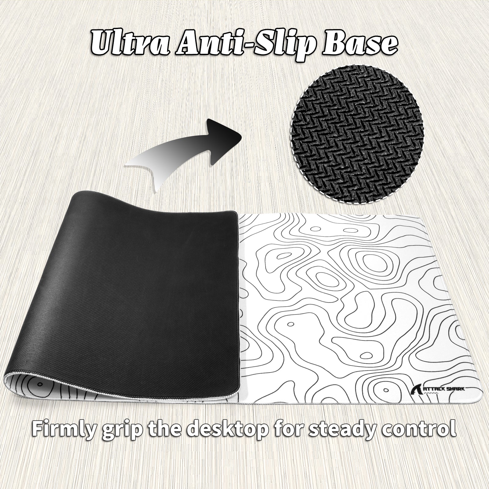 ATTACK SHARK CM02PRO eSport Gaming Mousepad (900x400x4 MM) - Image 33