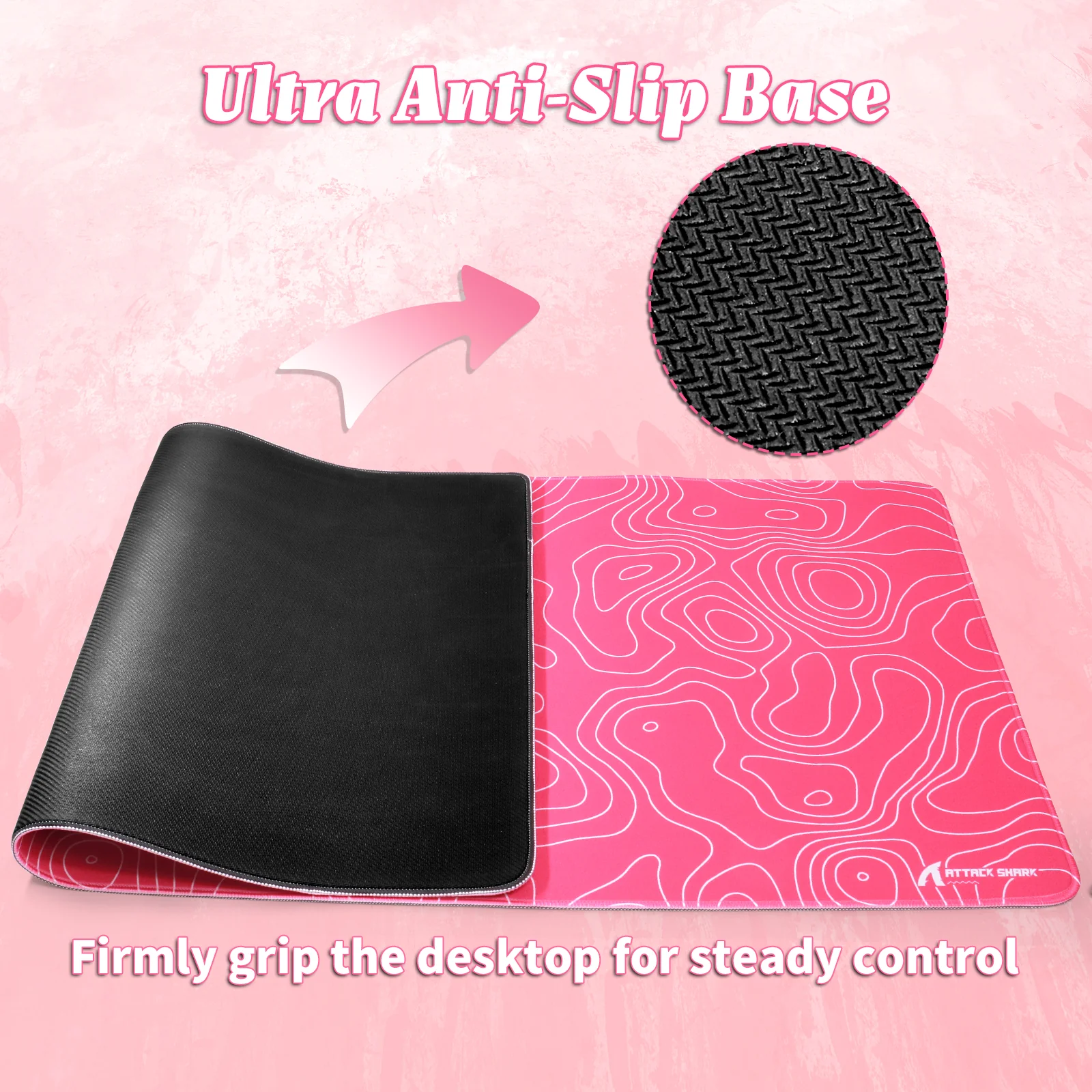 ATTACK SHARK CM02PRO eSport Gaming Mousepad (900x400x4 MM) - Image 42