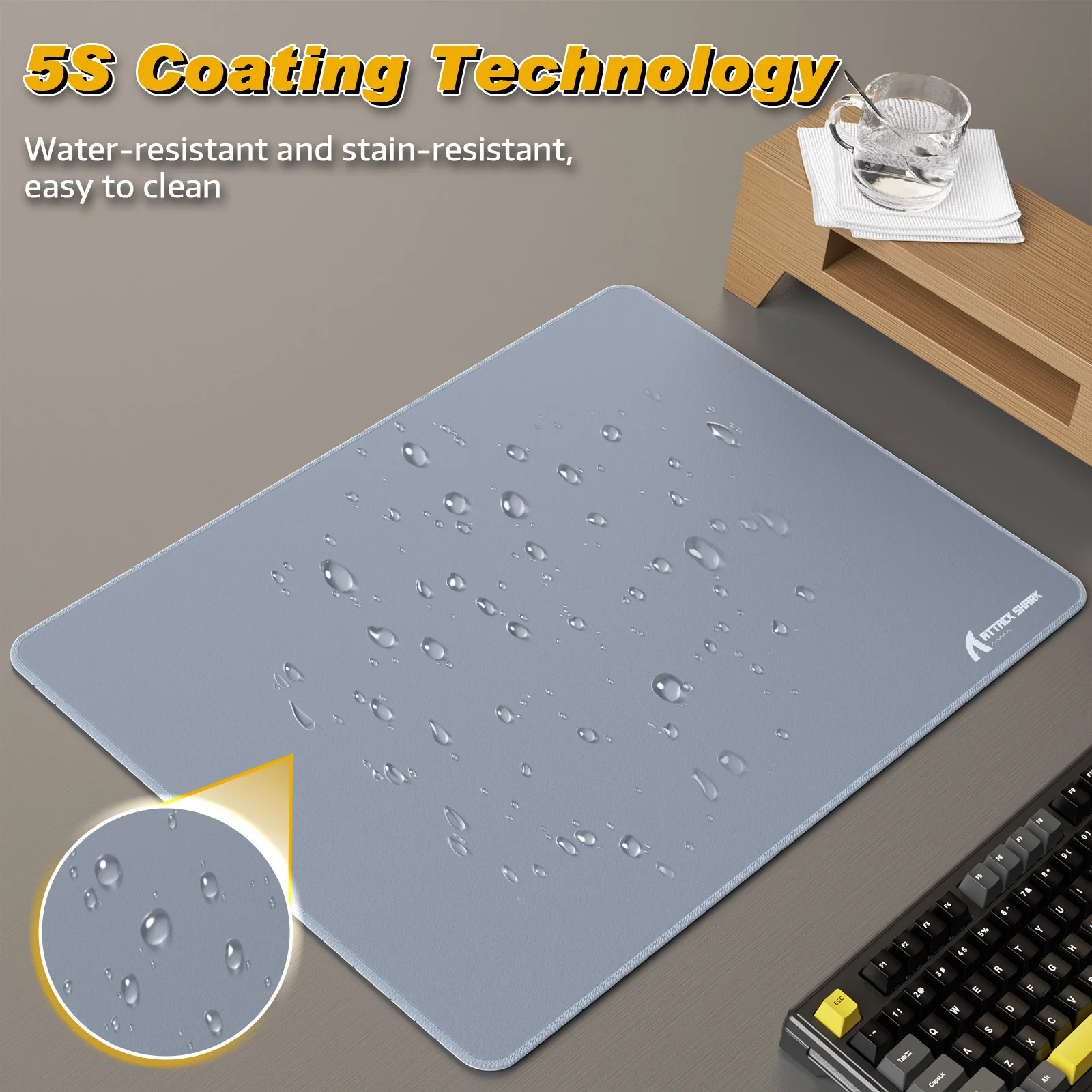 ATTACK SHARK CM02SE eSport Gaming Mousepad (410x310x4 MM) - Image 13