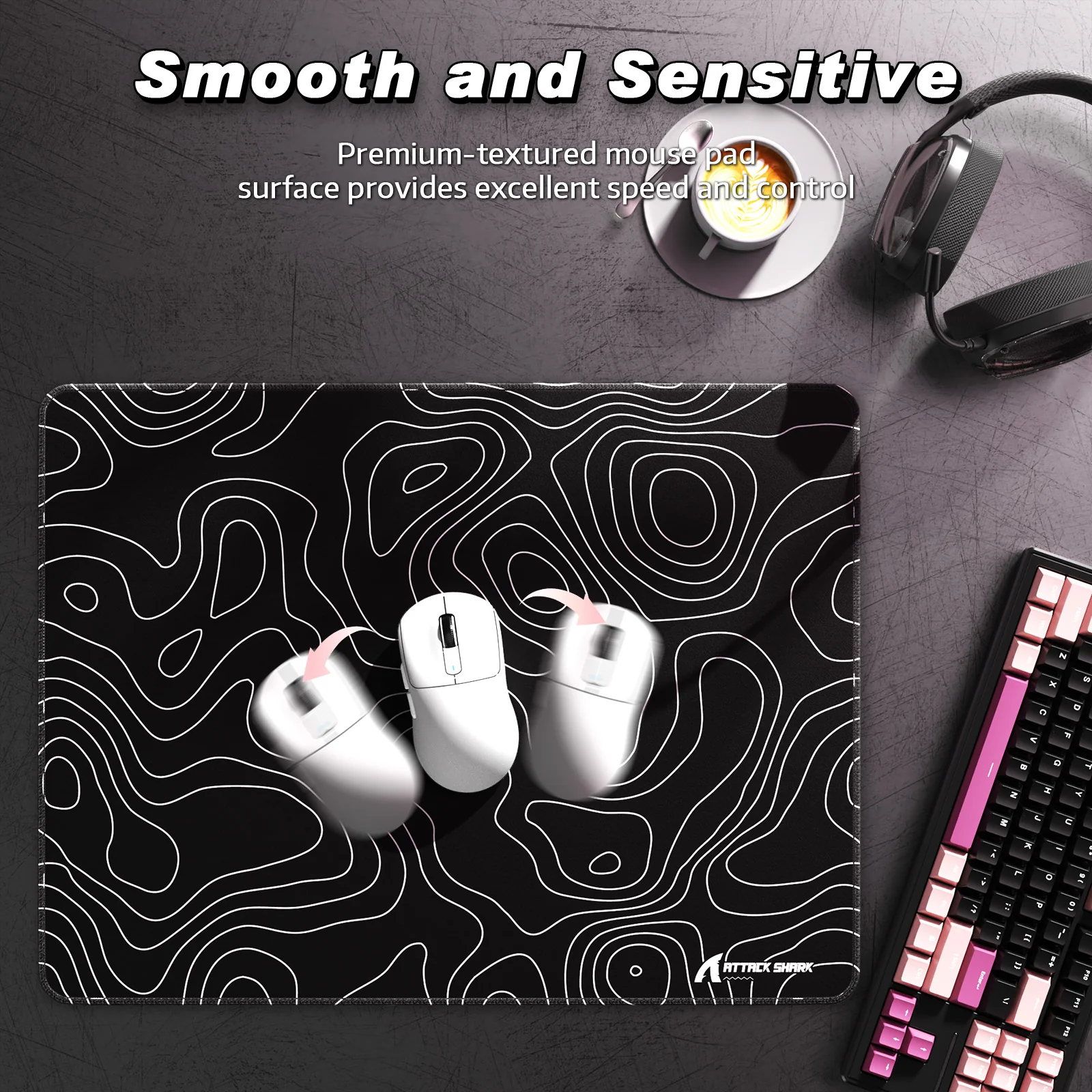 ATTACK SHARK CM02SE eSport Gaming Mousepad (410x310x4 MM) - Image 21