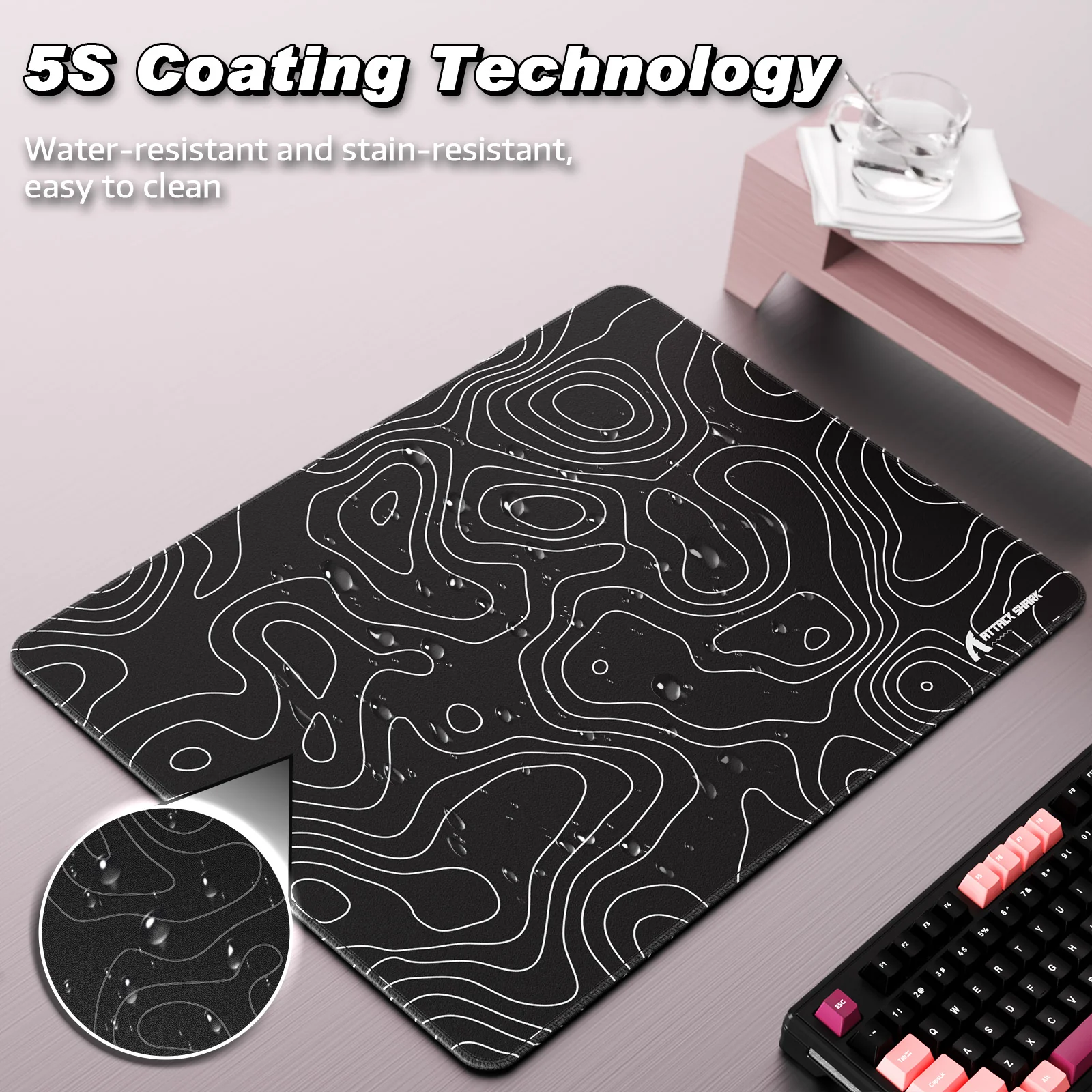 ATTACK SHARK CM02SE eSport Gaming Mousepad (410x310x4 MM) - Image 22