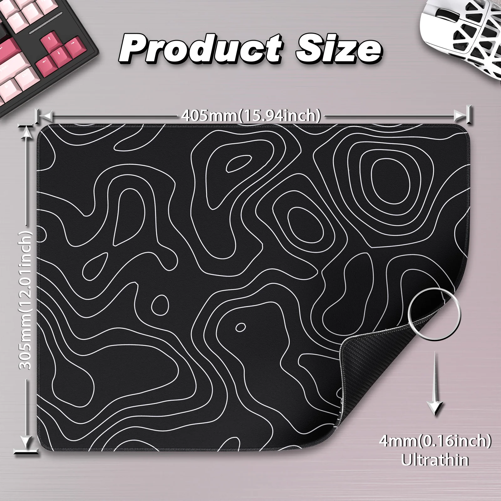 ATTACK SHARK CM02SE eSport Gaming Mousepad (410x310x4 MM) - Image 27
