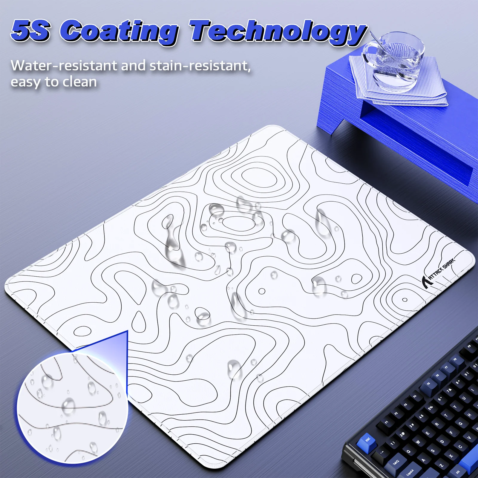 ATTACK SHARK CM02SE eSport Gaming Mousepad (410x310x4 MM) - Image 31