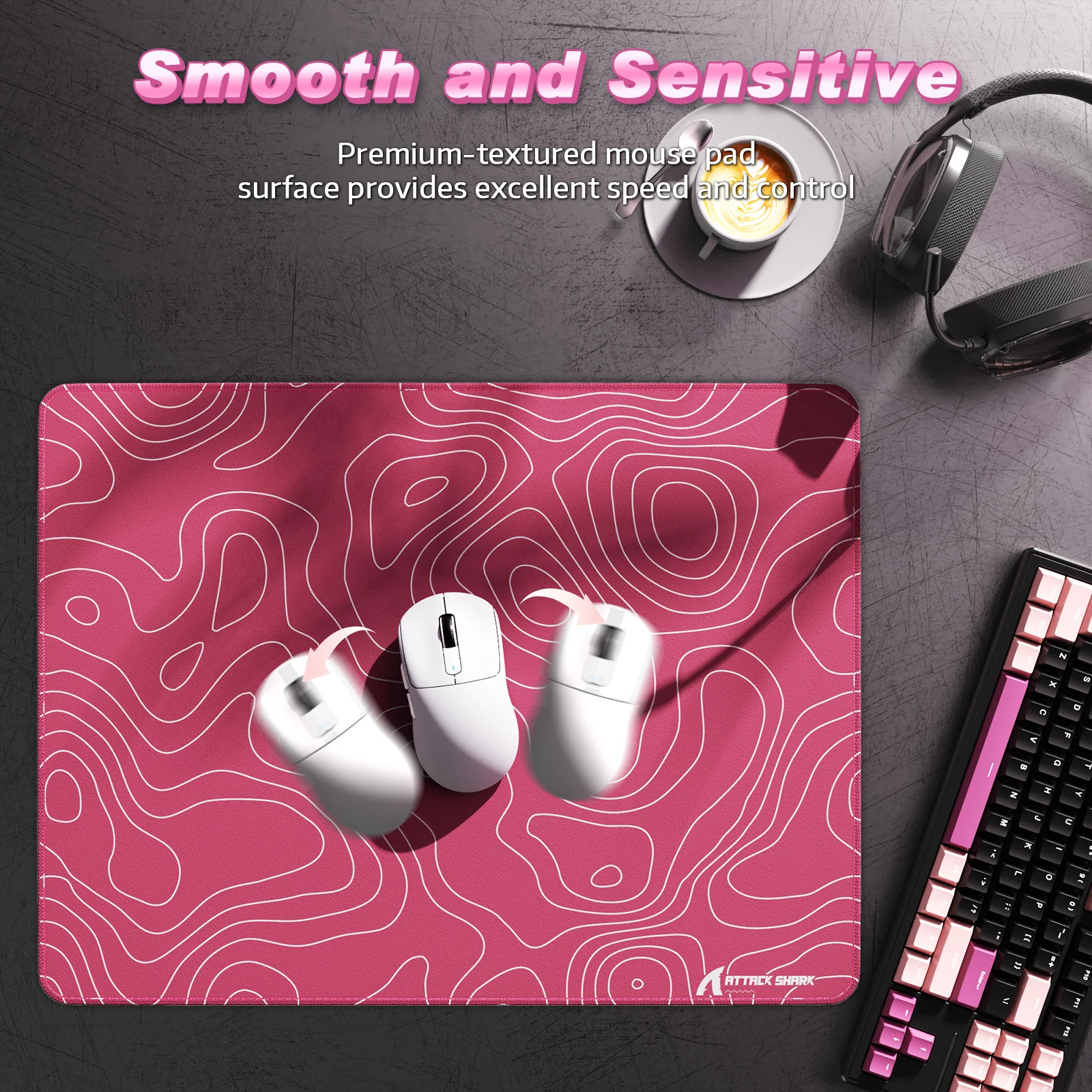 ATTACK SHARK CM02SE eSport Gaming Mousepad (410x310x4 MM) - Image 39