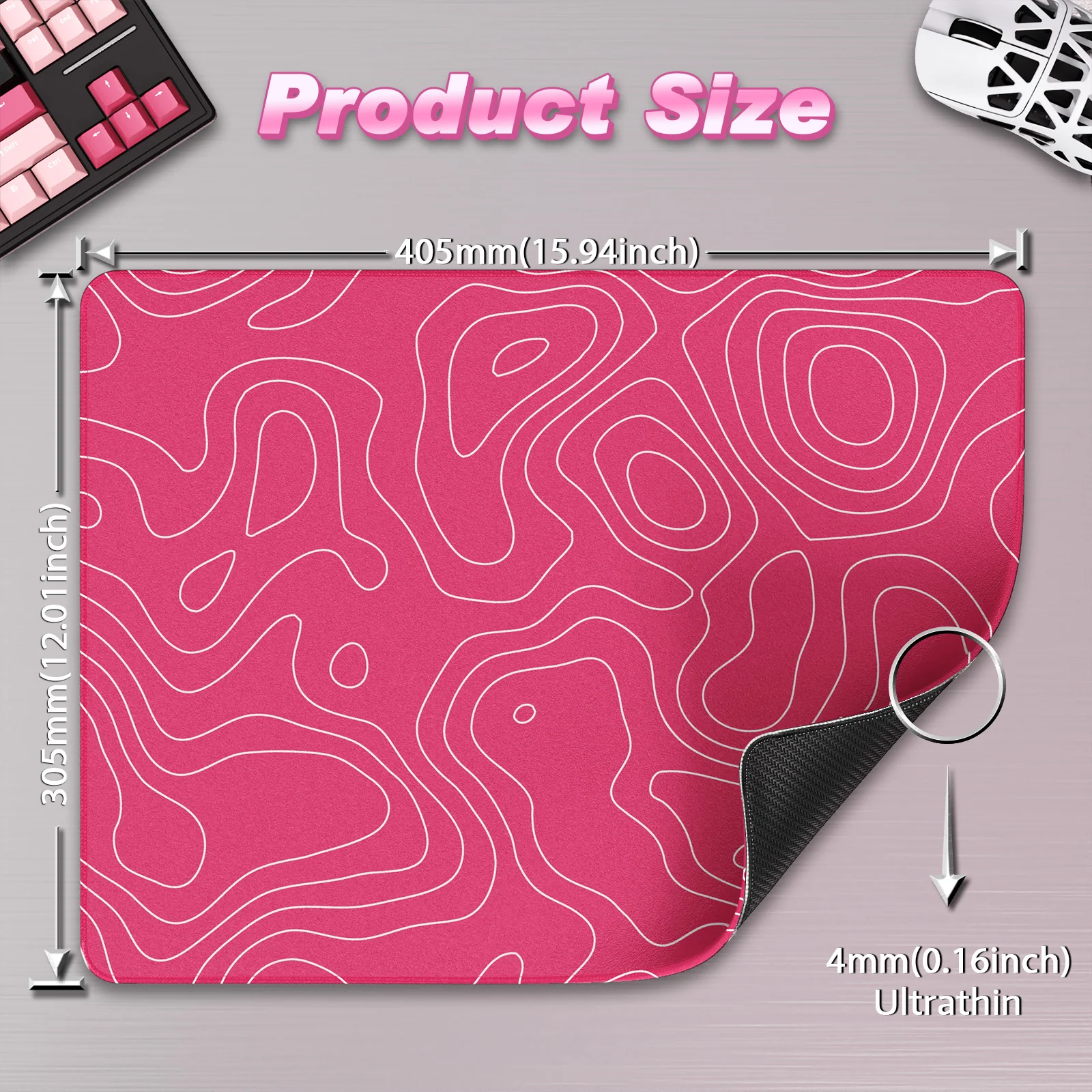 ATTACK SHARK CM02SE eSport Gaming Mousepad (410x310x4 MM) - Image 43
