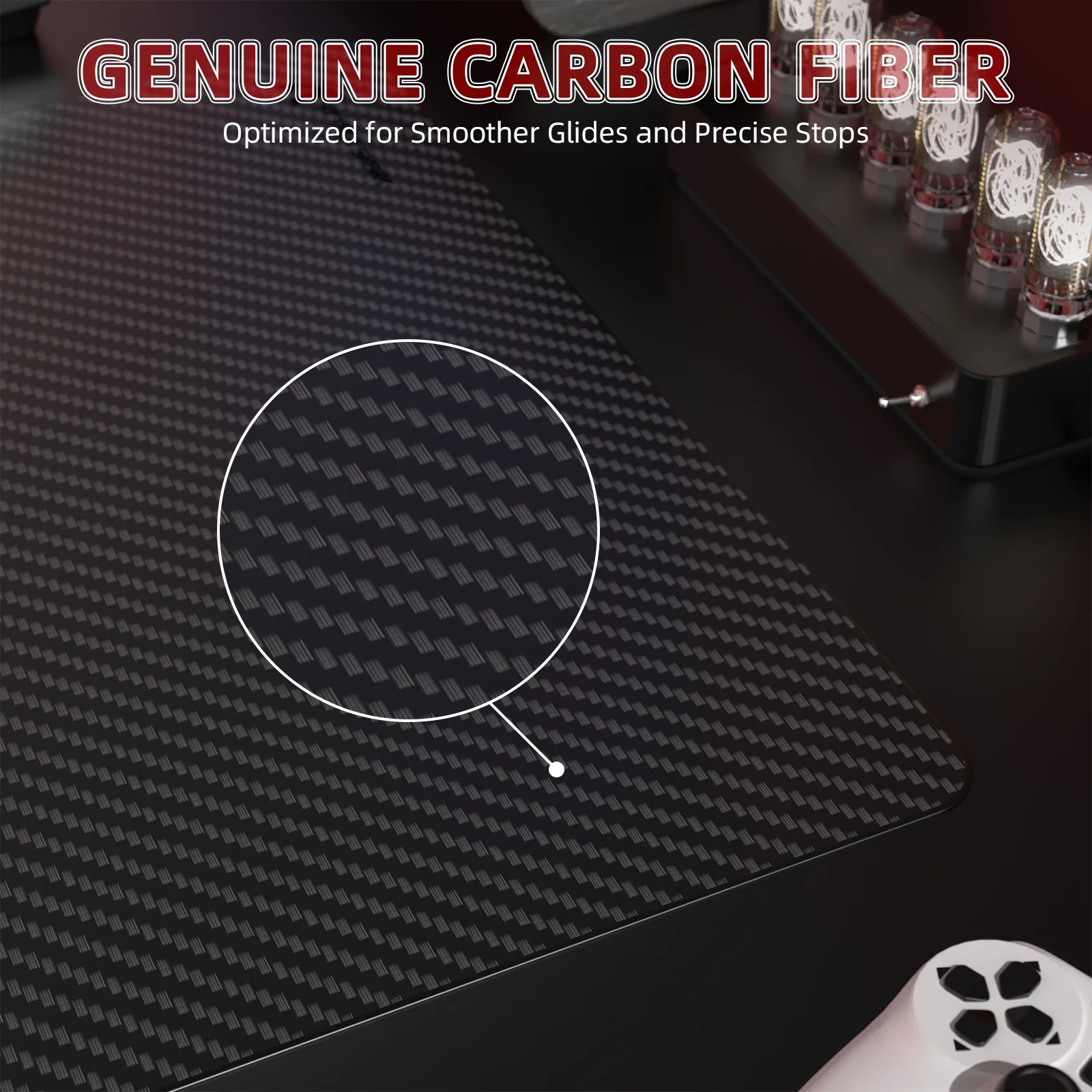 ATTACK SHARK CM04 Genuine Carbon Fiber eSport Gaming Mousepad - Image 12