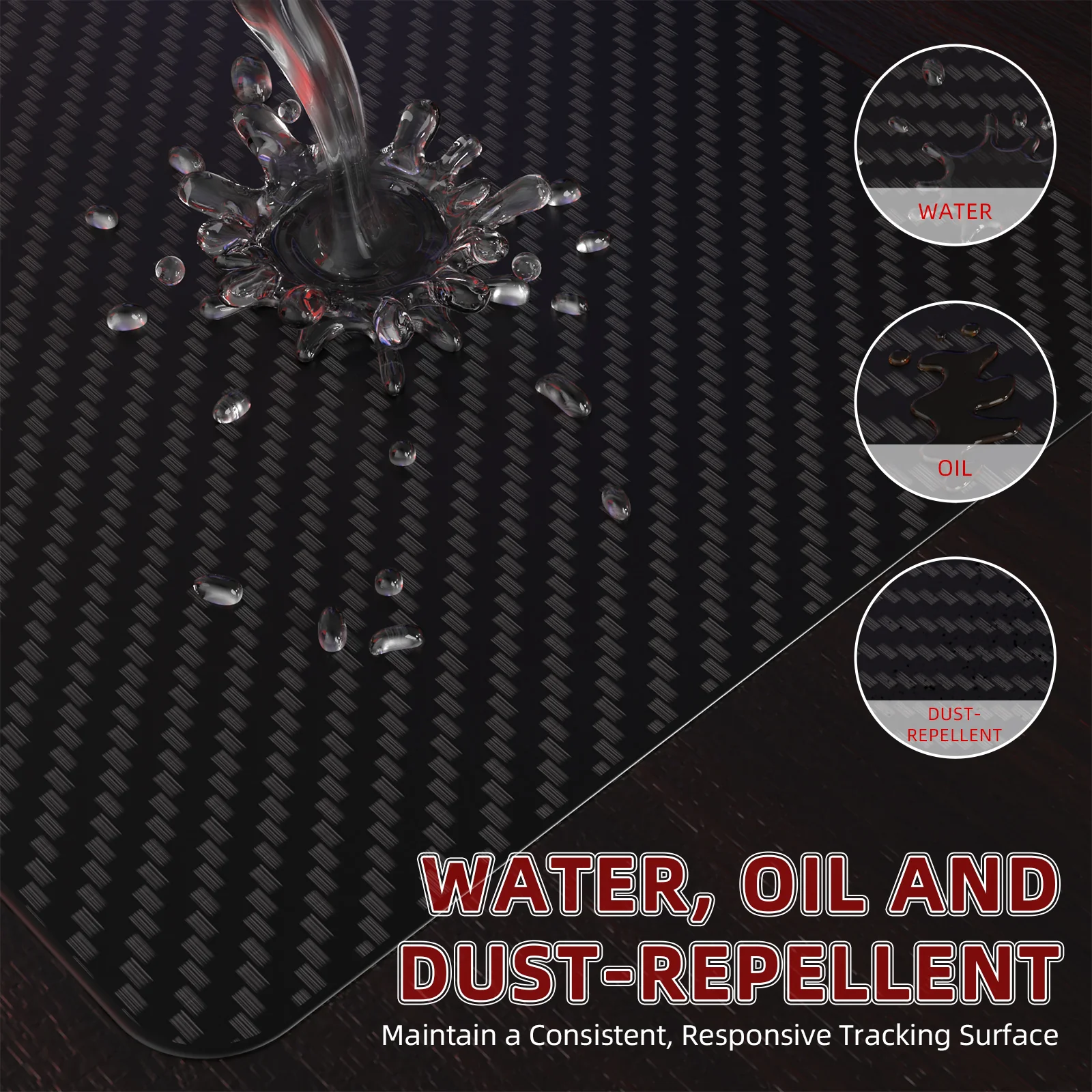 ATTACK SHARK CM04 Genuine Carbon Fiber eSport Gaming Mousepad - Image 6