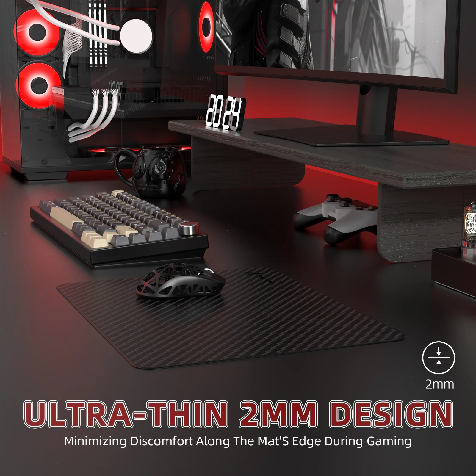 ATTACK SHARK CM04 Genuine Carbon Fiber eSport Gaming Mousepad - Image 7