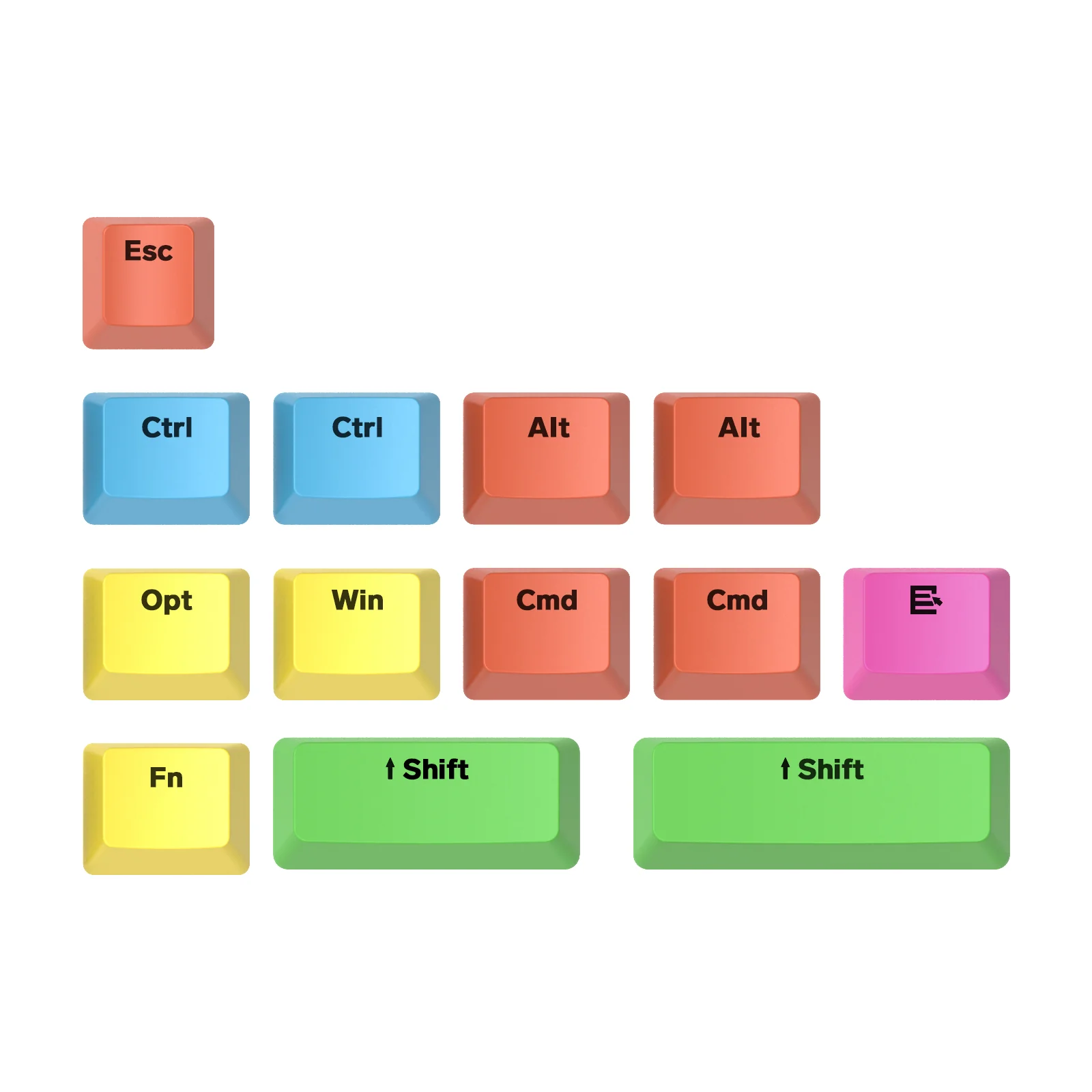 ATTACK SHARK Custom OEM Profile PBT Colored Keycaps - Image 11