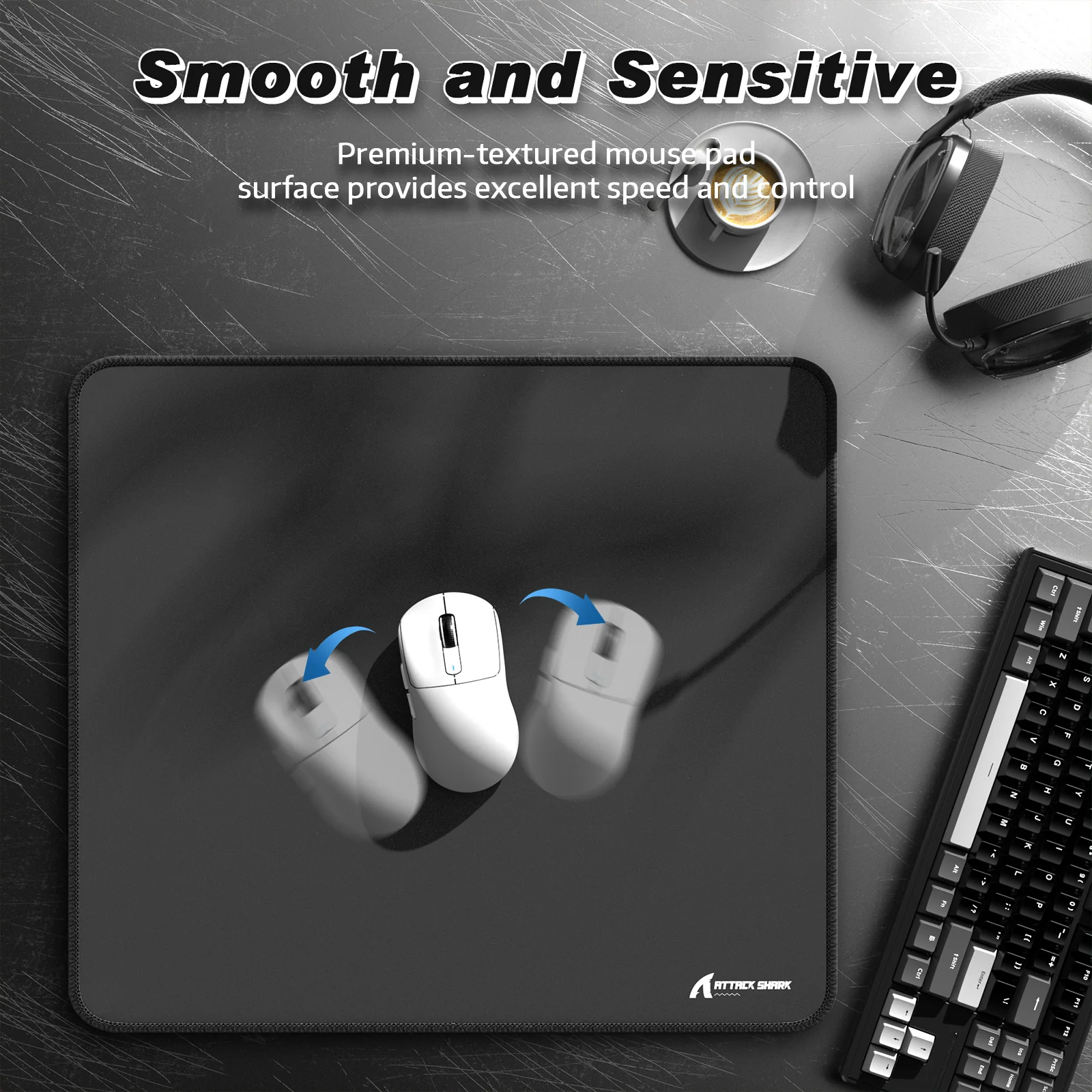 ATTACK SHARK CM02 eSport Gaming Mousepad (450x400x4 MM) - Image 21