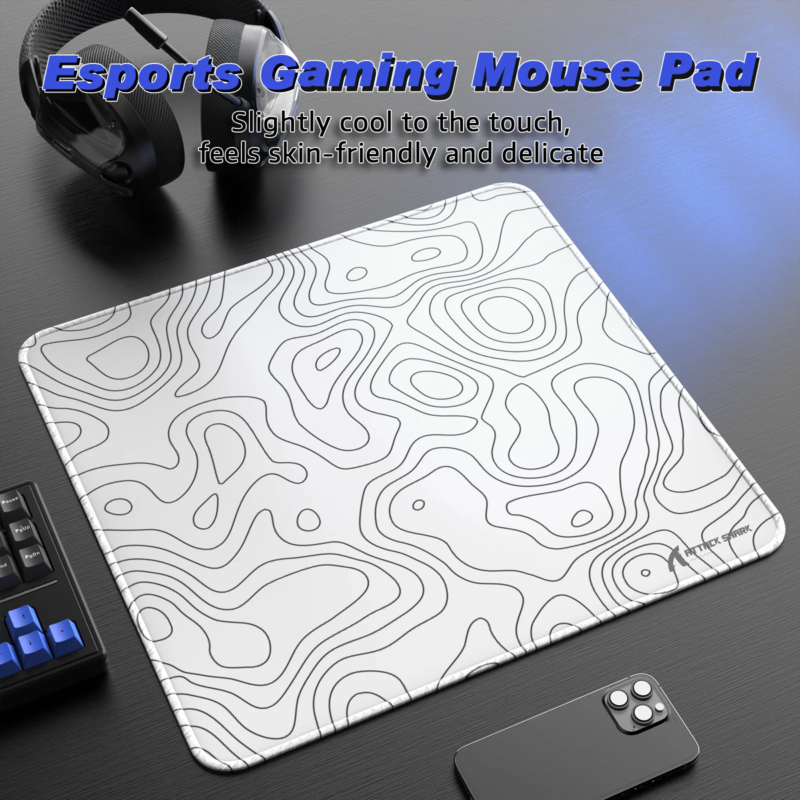 ATTACK SHARK CM02 eSport Gaming Mousepad (450x400x4 MM) - Image 38
