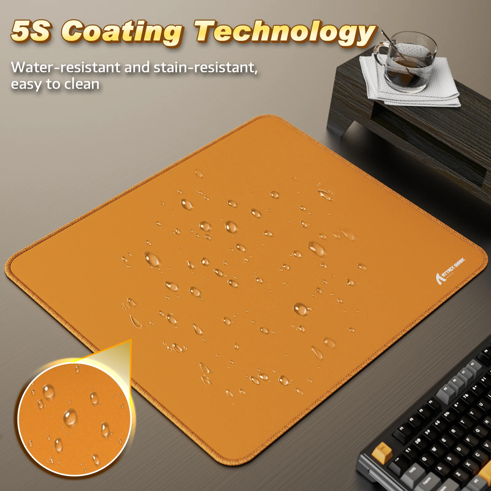 ATTACK SHARK CM02 eSport Gaming Mousepad (450x400x4 MM) - Image 4