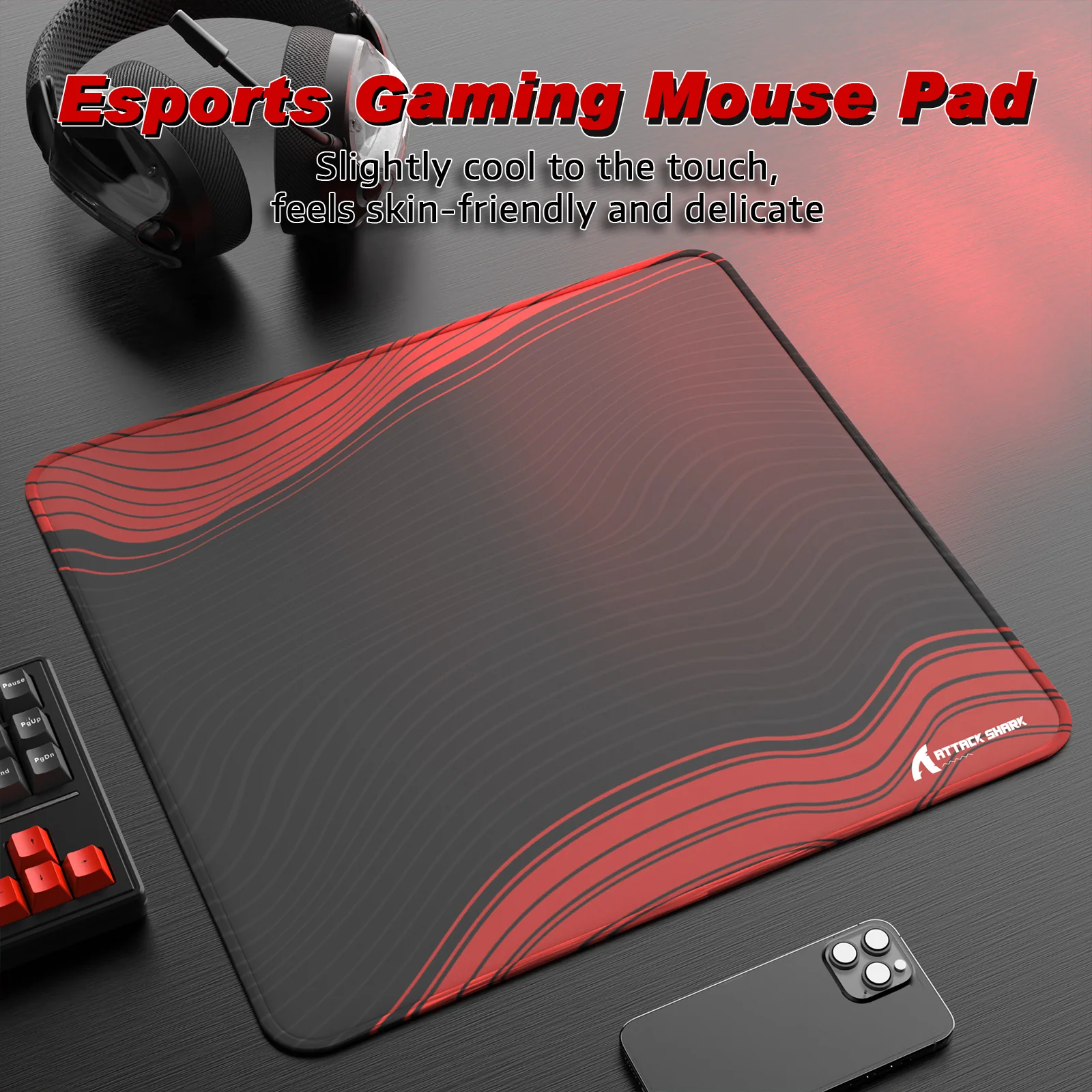 ATTACK SHARK CM02 eSport Gaming Mousepad (450x400x4 MM) - Image 47