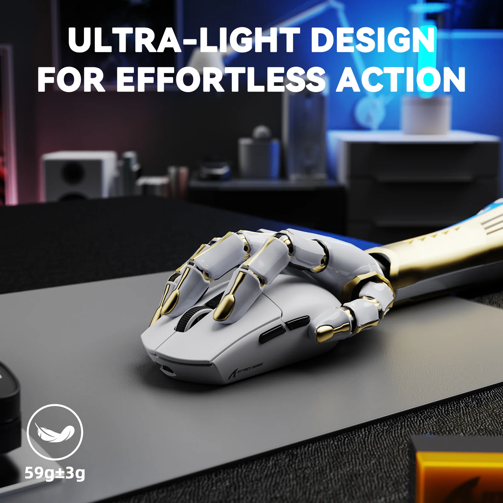 ATTACK SHARK G3PRO Tri-mode Wireless Gaming Mouse with Charge Dock 25000 DPI Ultra Lightweight - Image 13