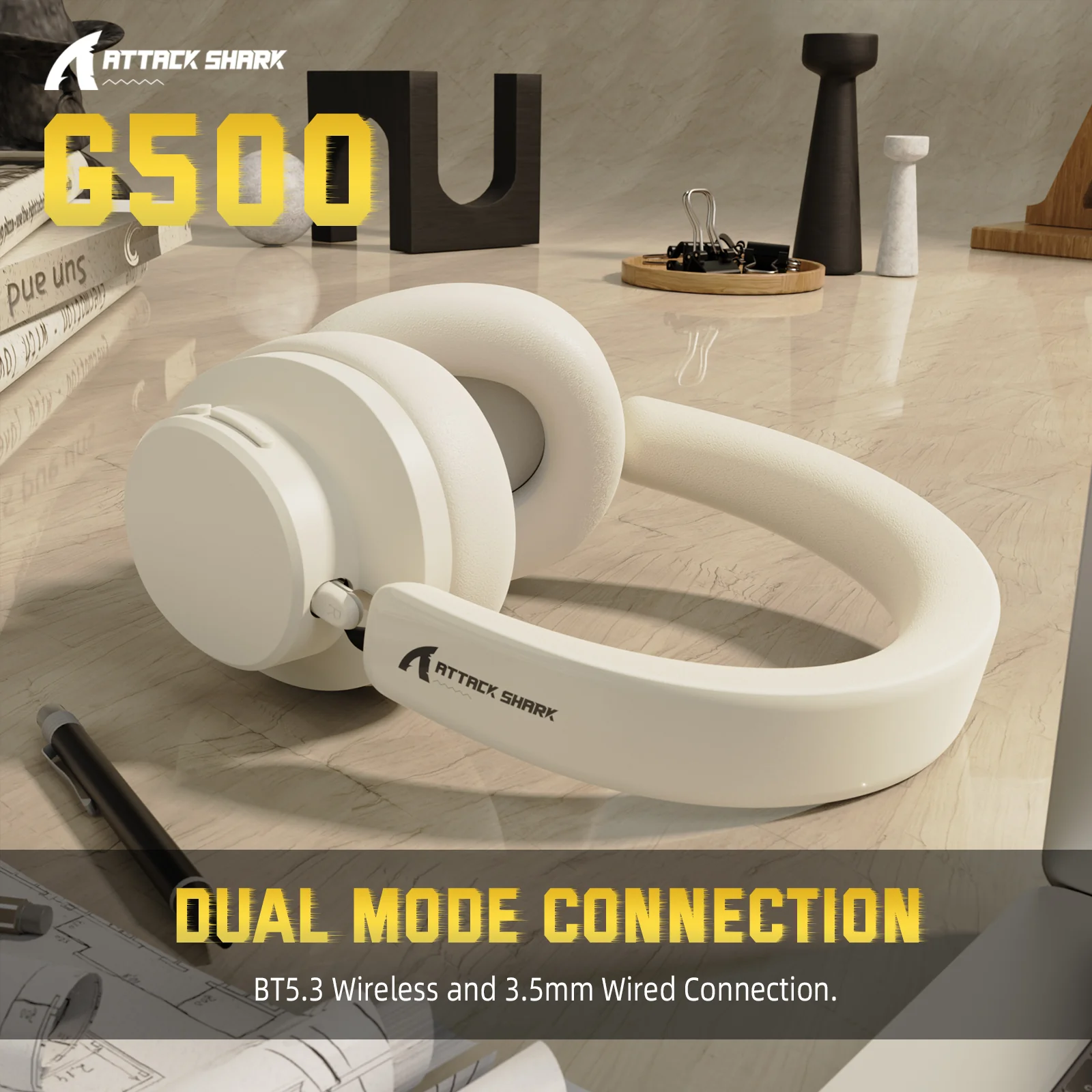 ATTACK SHARK G500 Ultra-Light Dual-Mode Gaming Headset - Image 11