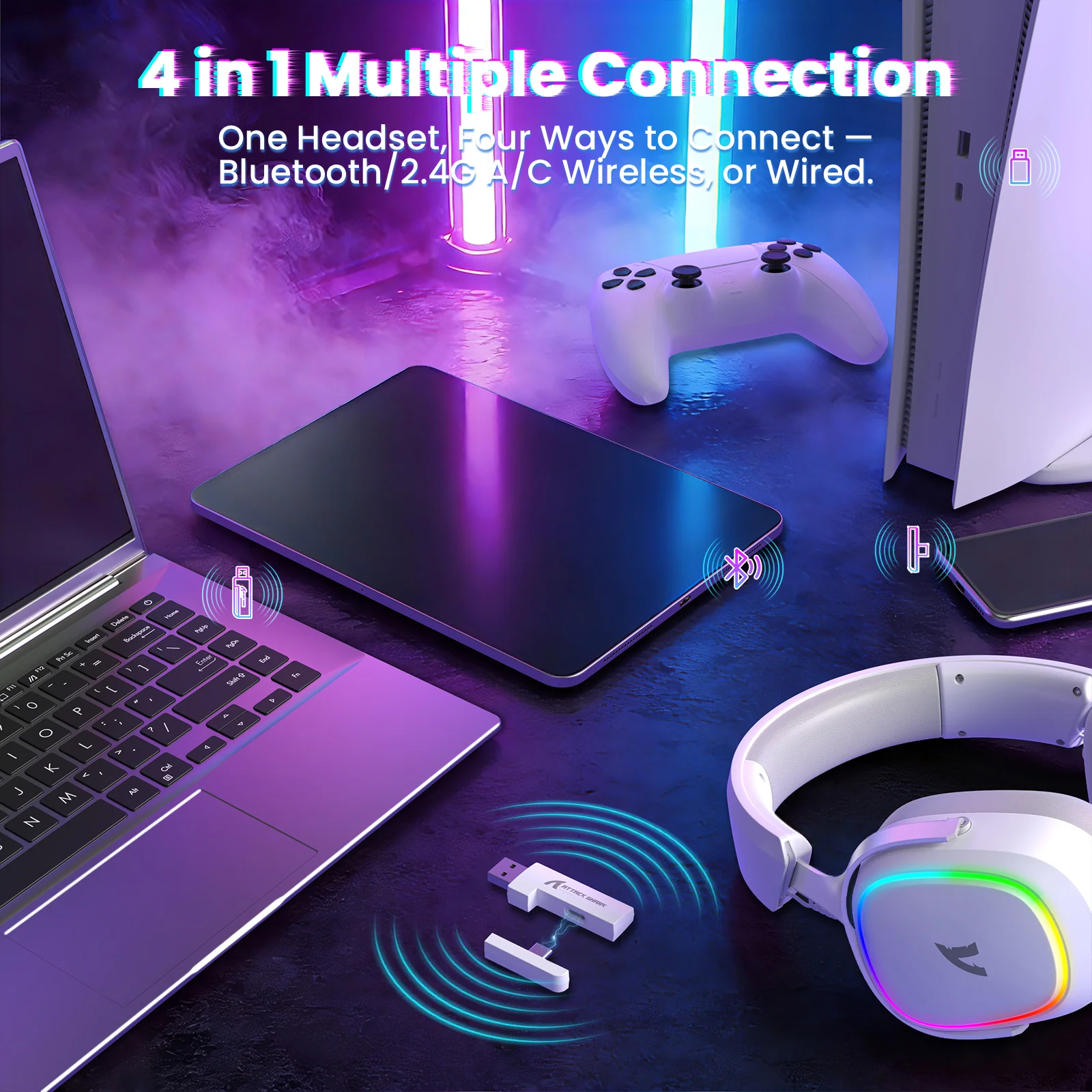 ATTACK SHARK G800 Wireless Gaming Headset - Image 15