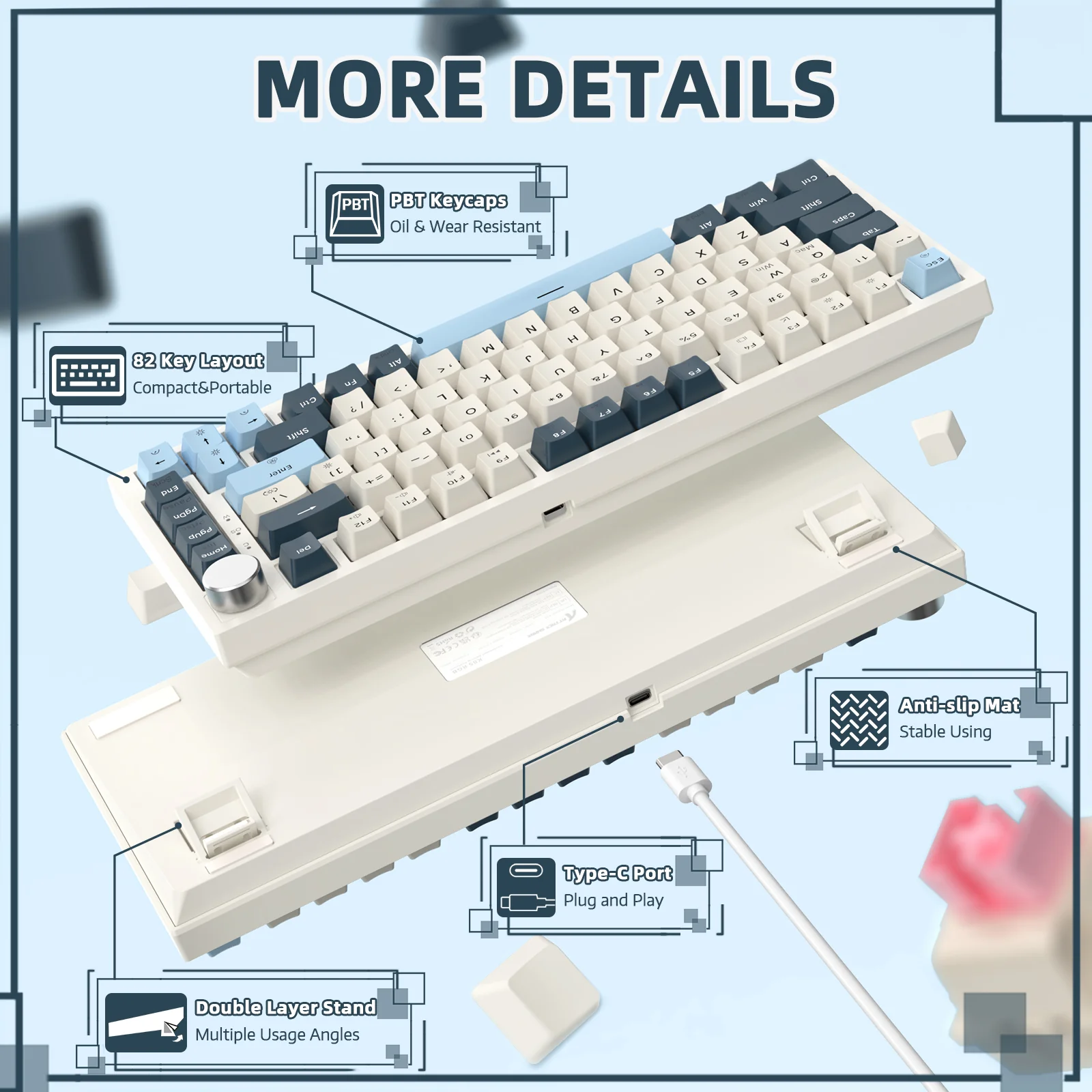 ATTACK SHARK K85 Rapid Trigger Keyboard Magnetic Switch - Image 24
