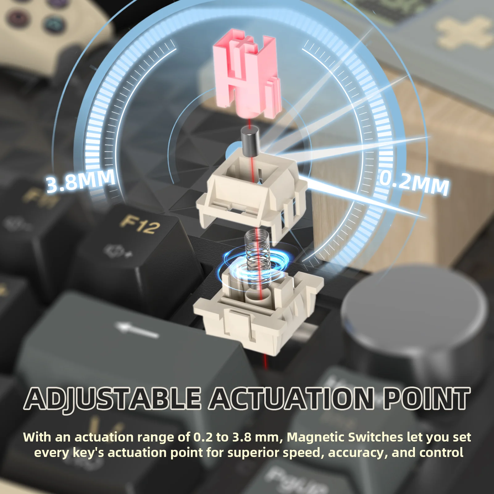 ATTACK SHARK K85 Rapid Trigger Keyboard Magnetic Switch - Image 3