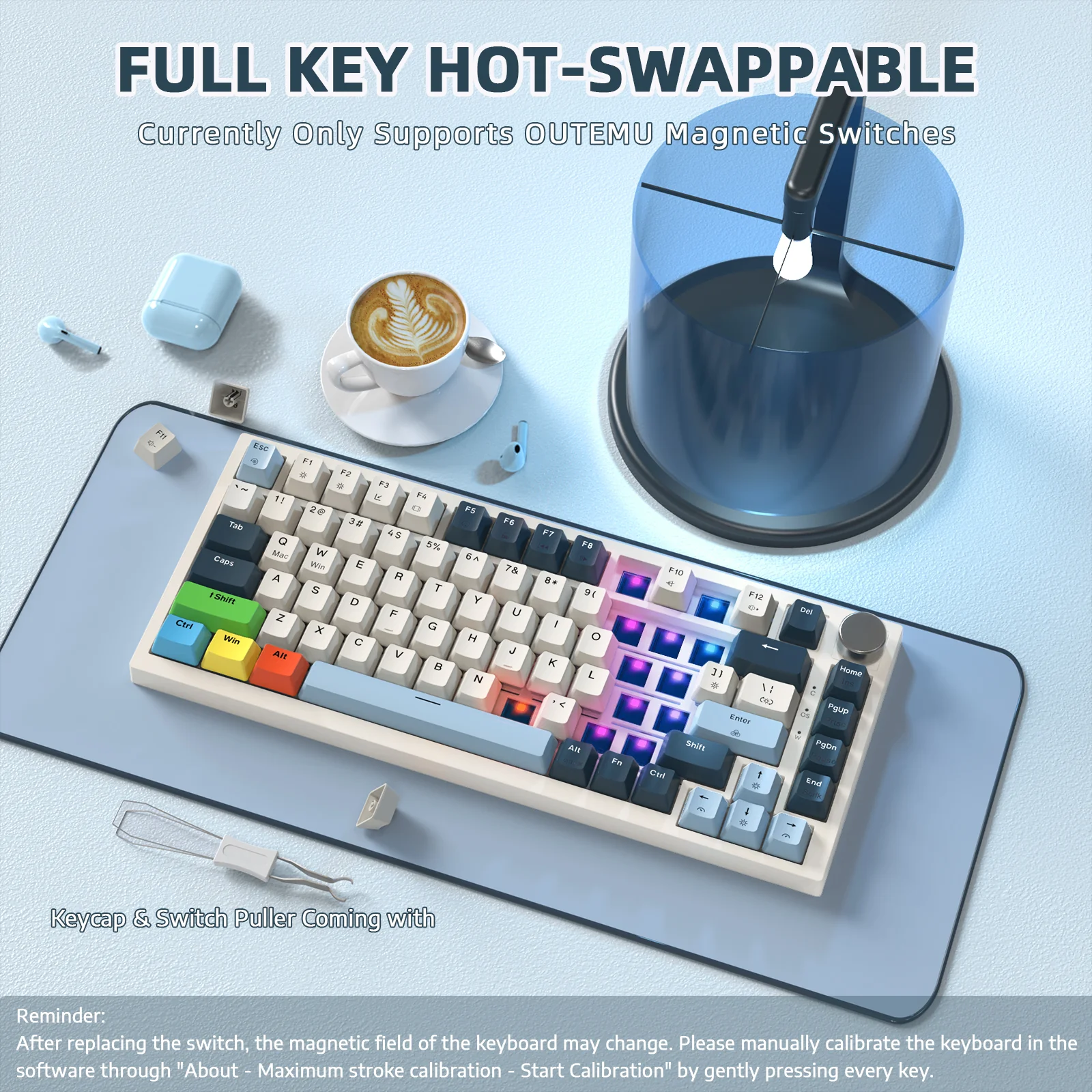 ATTACK SHARK K85 Rapid Trigger Keyboard Magnetic Switch - Image 36
