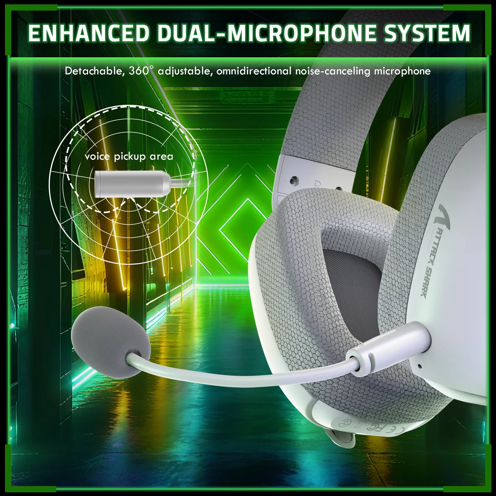 ATTACK SHARK L80PRO Wireless Gaming Headset - Image 17