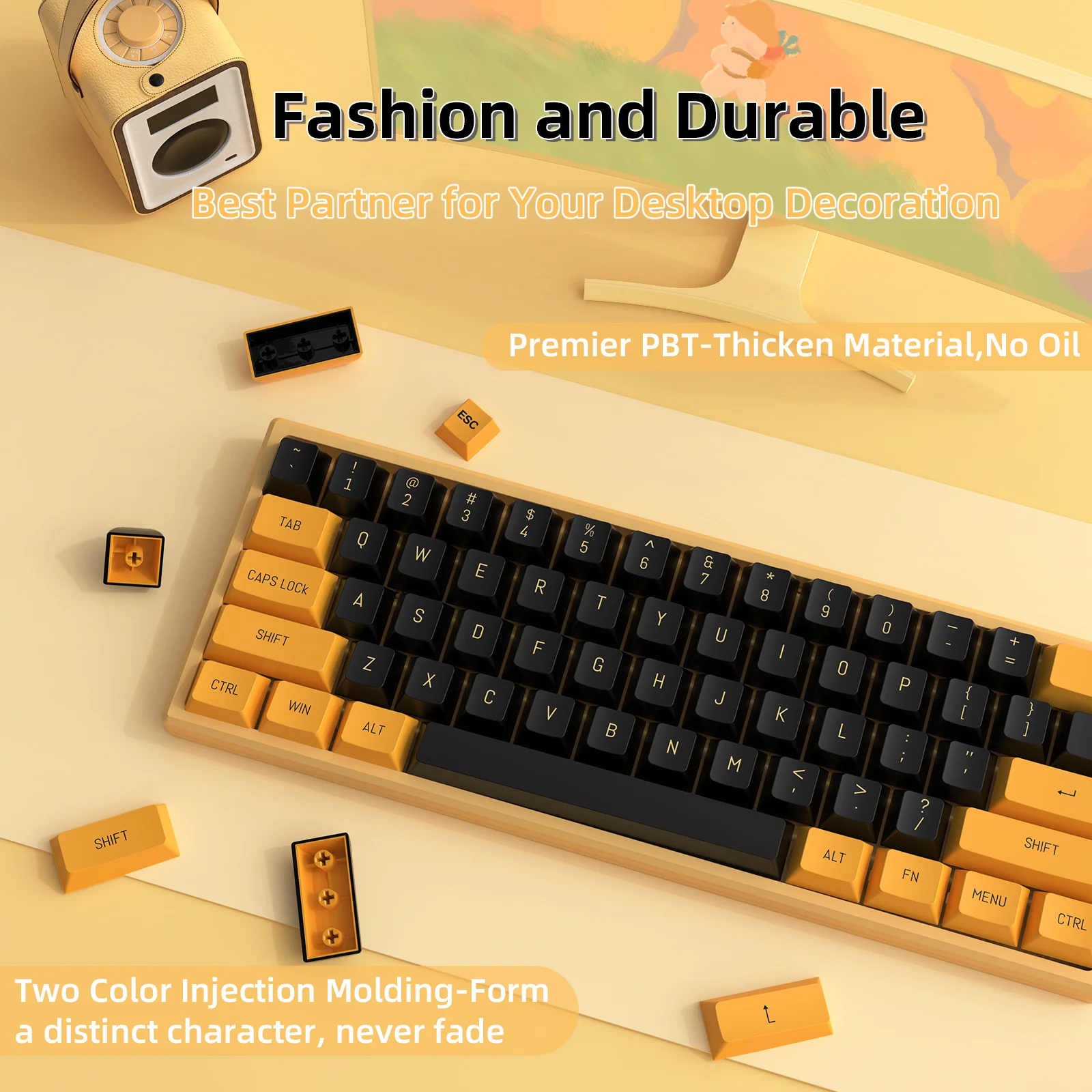 ATTACK SHARK PBT Keycaps Full Keycap Set - Image 31