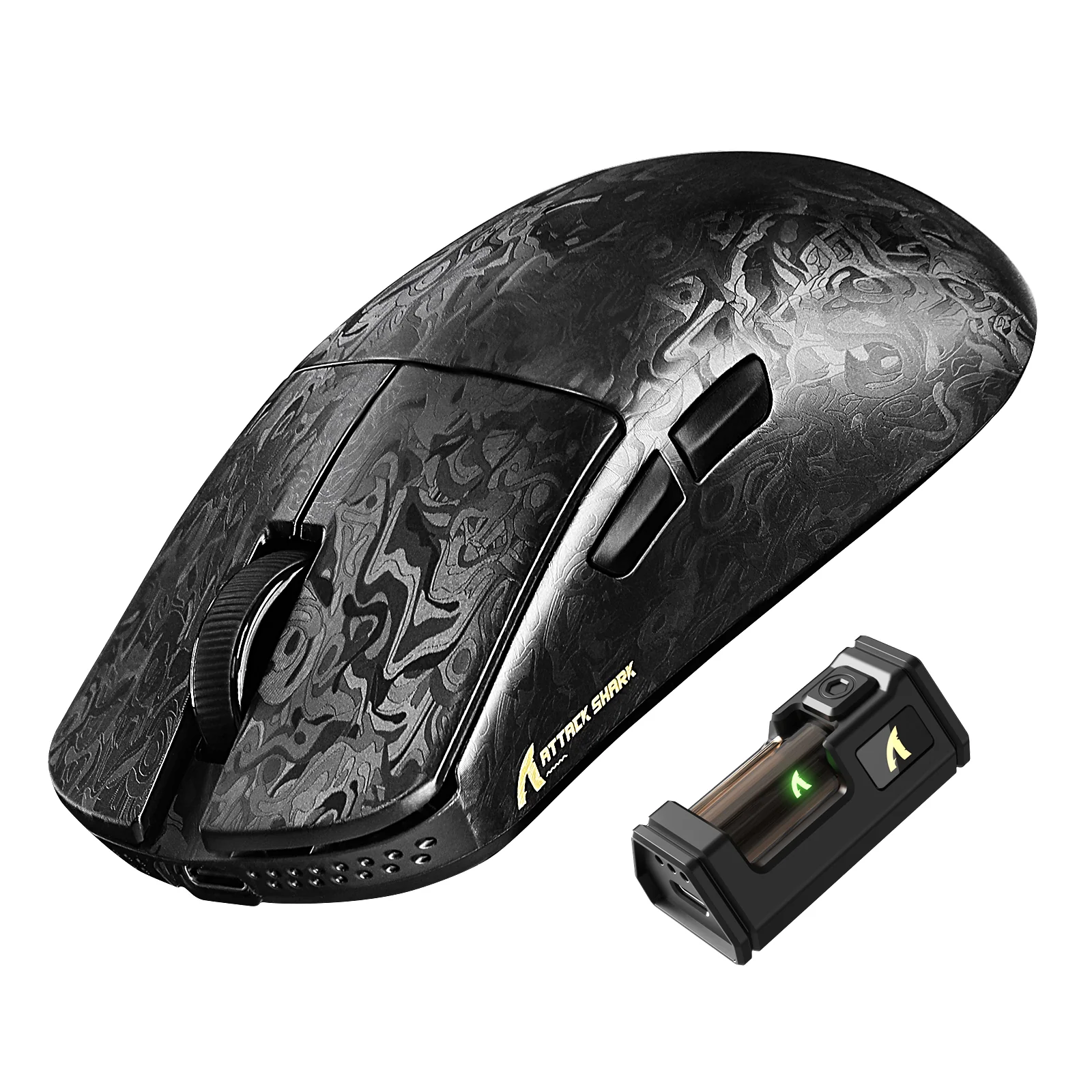 ATTACK SHARK R11 ULTRA Carbon Fiber Wireless 8K PAW3950MAX Gaming Mouse - Image 3