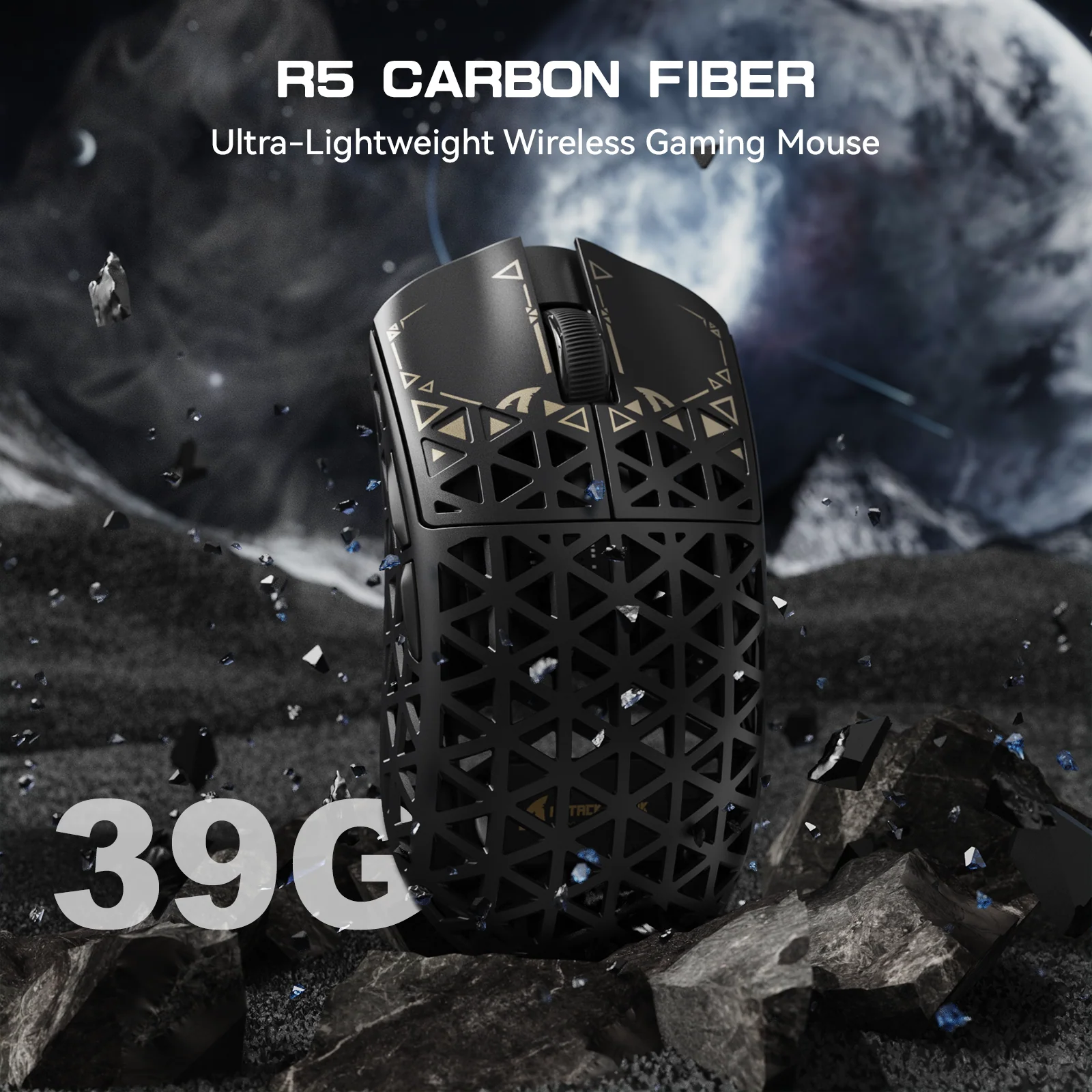 ATTACK SHARK R5 ULTRA Carbon Fiber Wireless 8K PAW3950MAX Gaming Mouse - Image 10