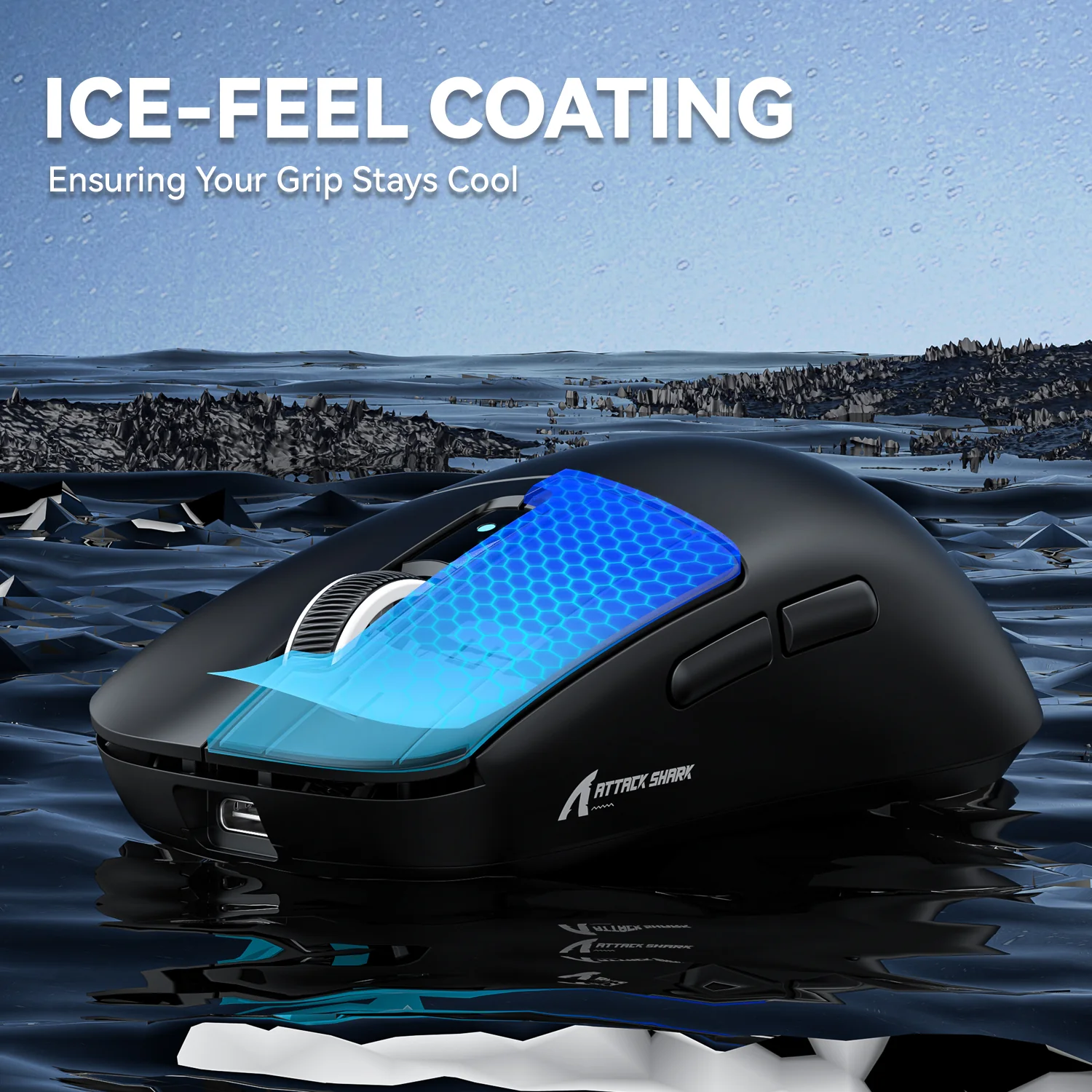 ATTACK SHARK R6 Ultralight 39g Wireless 8K PAW3950MAX Gaming Mouse - Image 7
