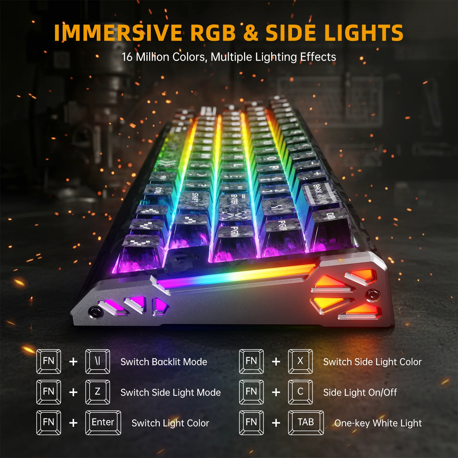 ATTACK SHARK R68 HE & R11 ULTRA Carbon Fiber Gaming Bundle With C01 ULTRA Coiled Cable - Image 11