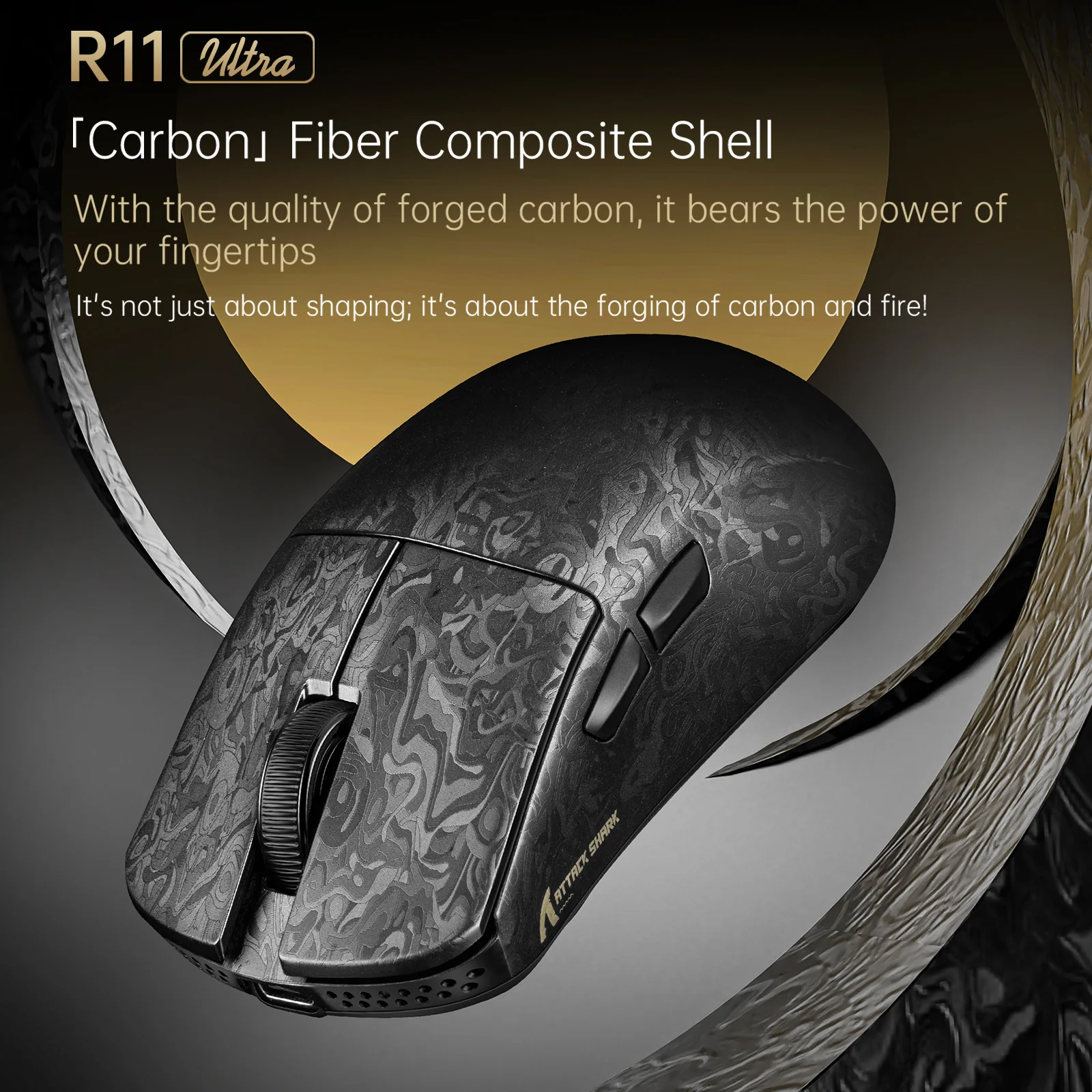 ATTACK SHARK R68 HE & R11 ULTRA Carbon Fiber Gaming Bundle With C01 ULTRA Coiled Cable - Image 19