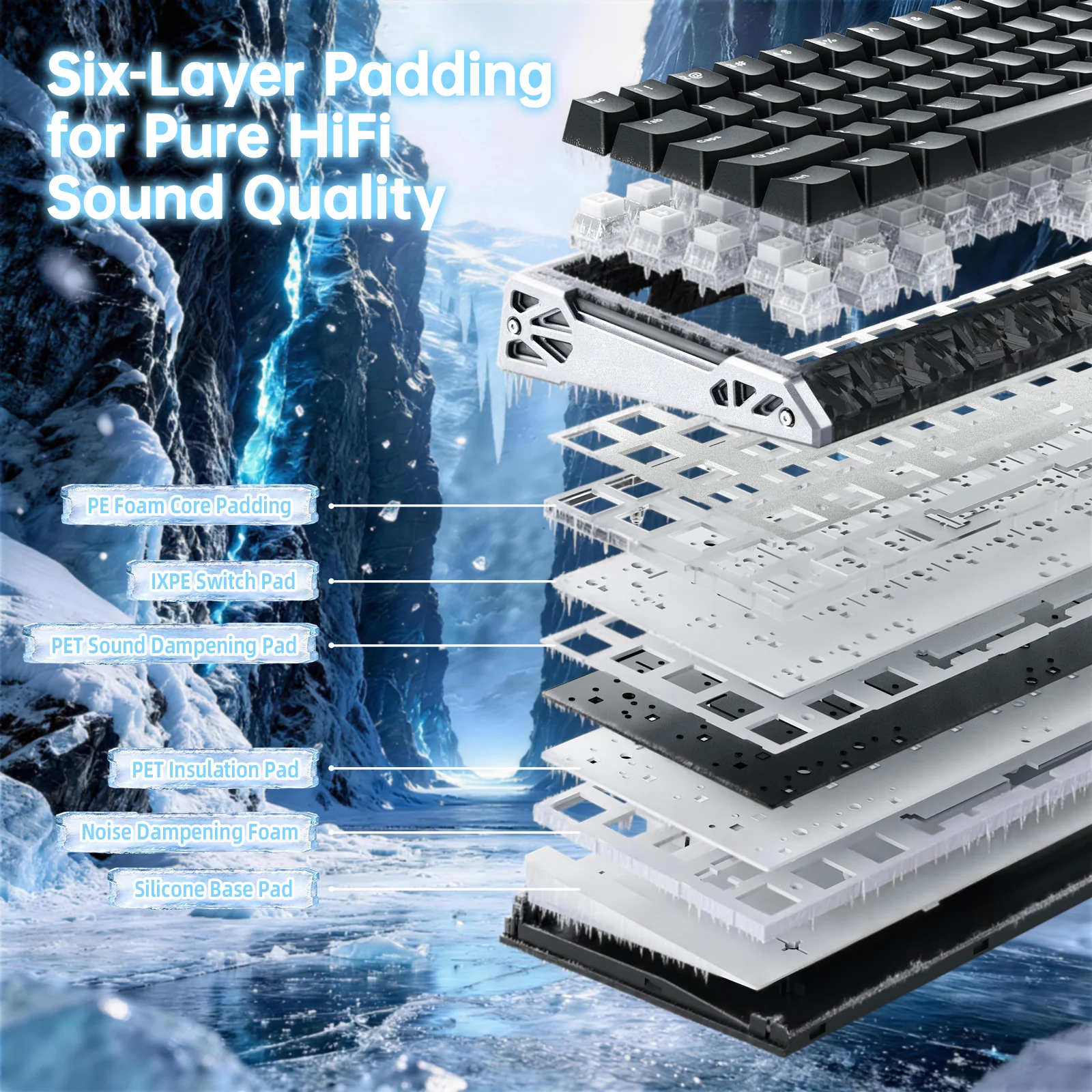 ATTACK SHARK R68 HE Carbon Fiber Wired Rapid Trigger Magnetic Switch Keyboard With C01 Ultra RGB Coiled Cable - Image 29