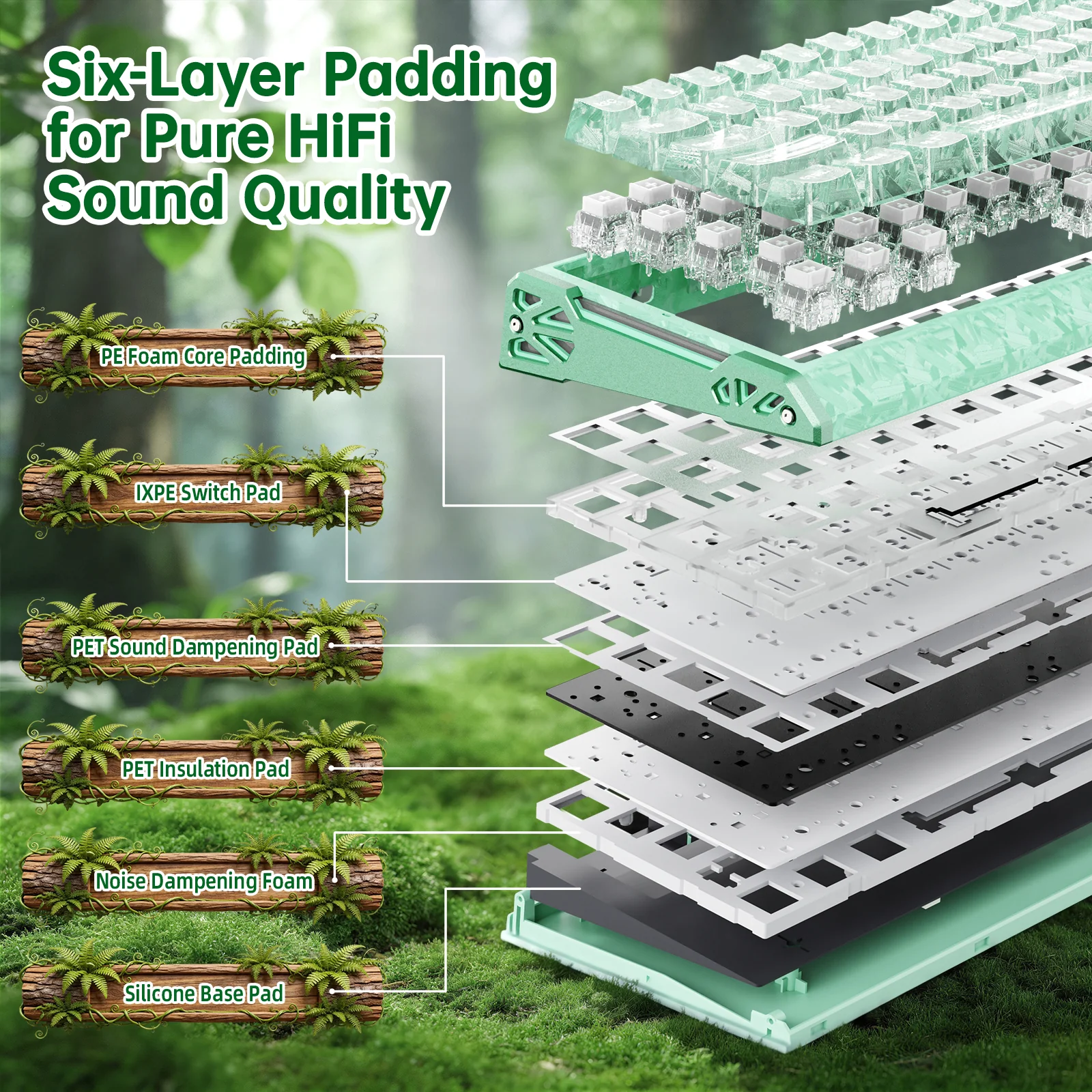 ATTACK SHARK R68 HE Carbon Fiber Wired Rapid Trigger Magnetic Switch Keyboard With C01 Ultra RGB Coiled Cable - Image 38