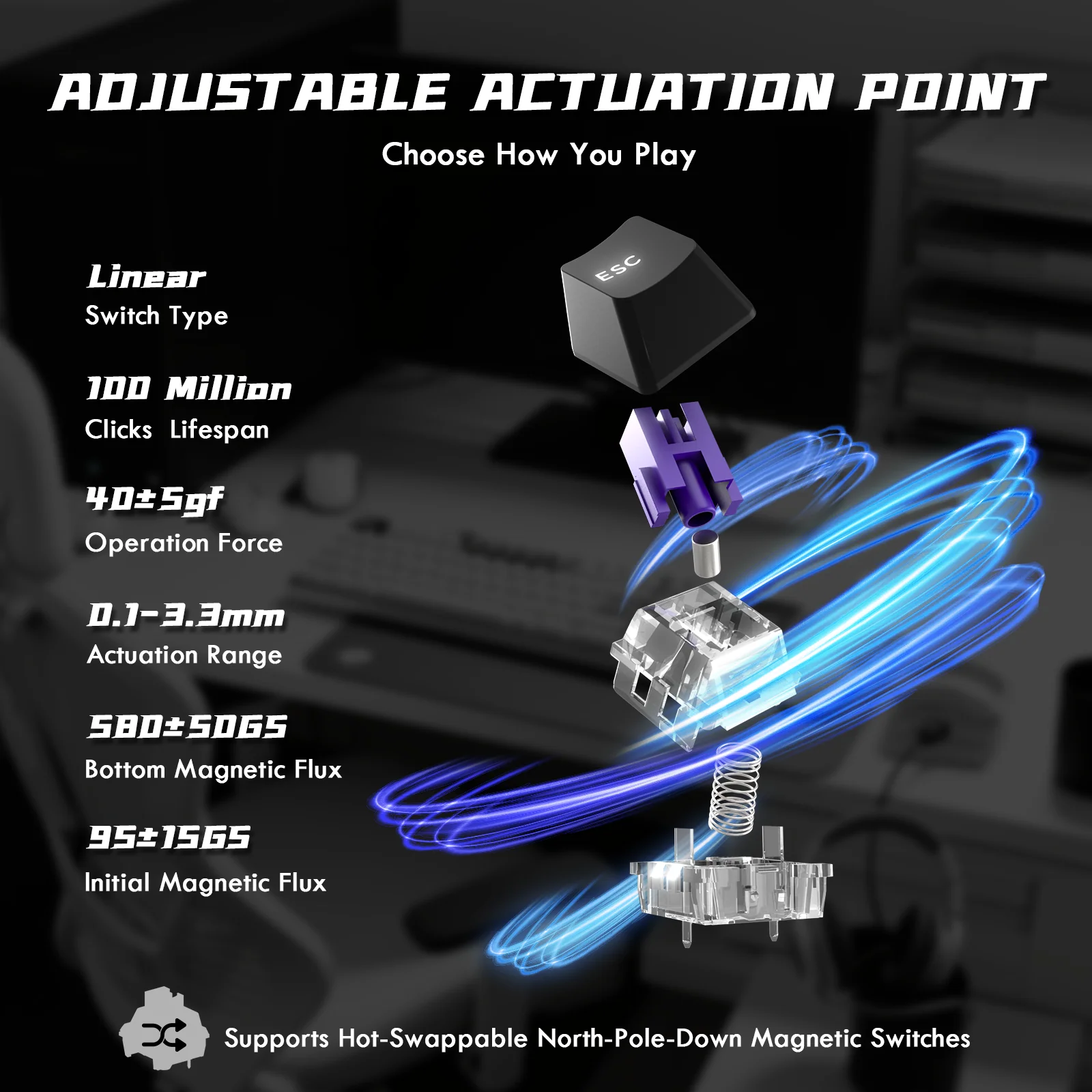 ATTACK SHARK R85 HE Rapid Trigger Keyboard Magnetic Switch with Custom Lightbox - Image 28