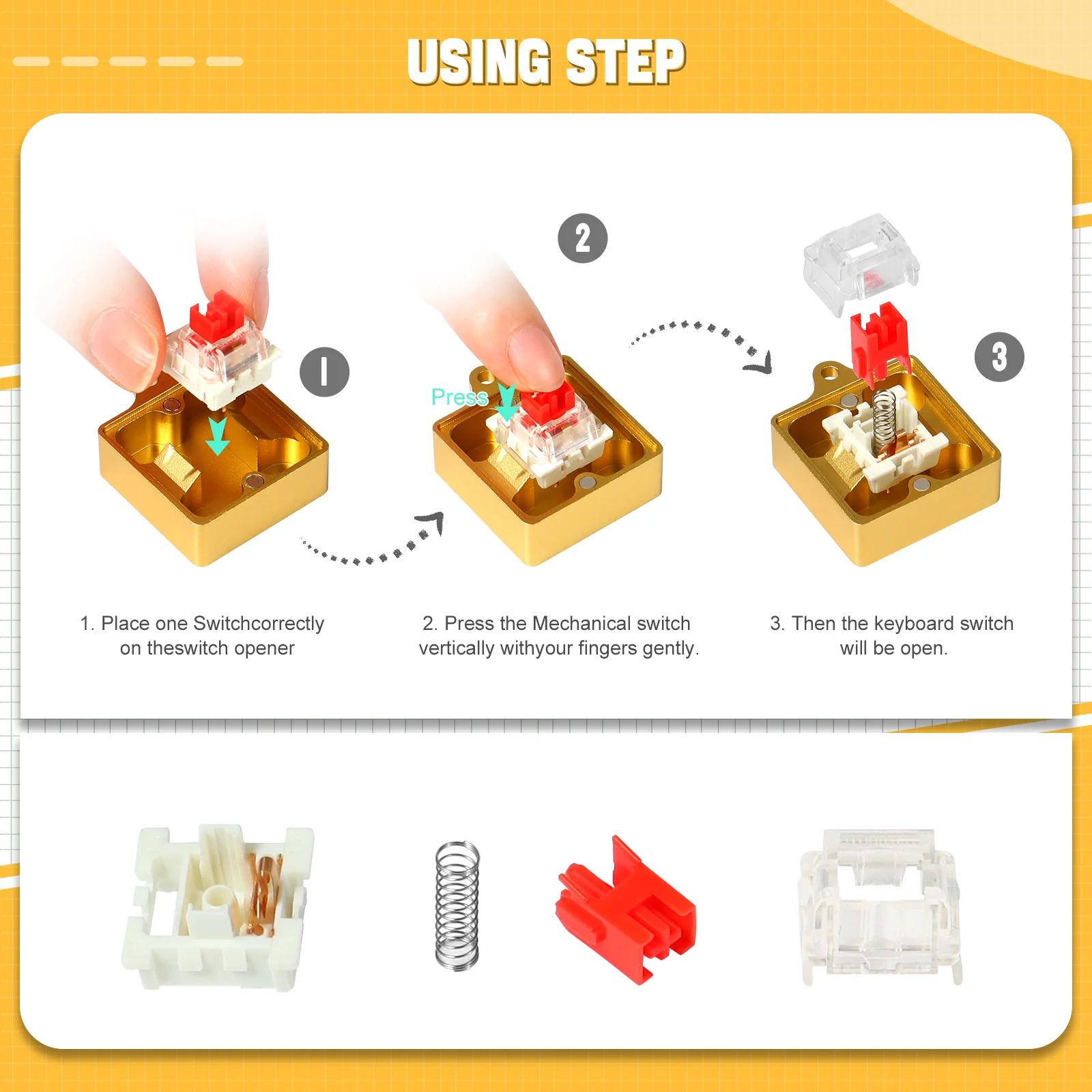 ATTACK SHARK Switch Opener Kit with Switch Puller - Image 22