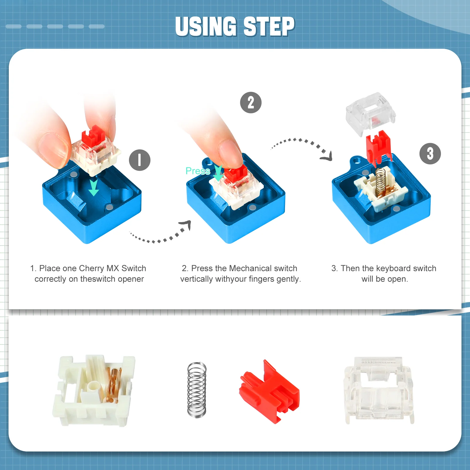 ATTACK SHARK Switch Opener Kit with Switch Puller - Image 49
